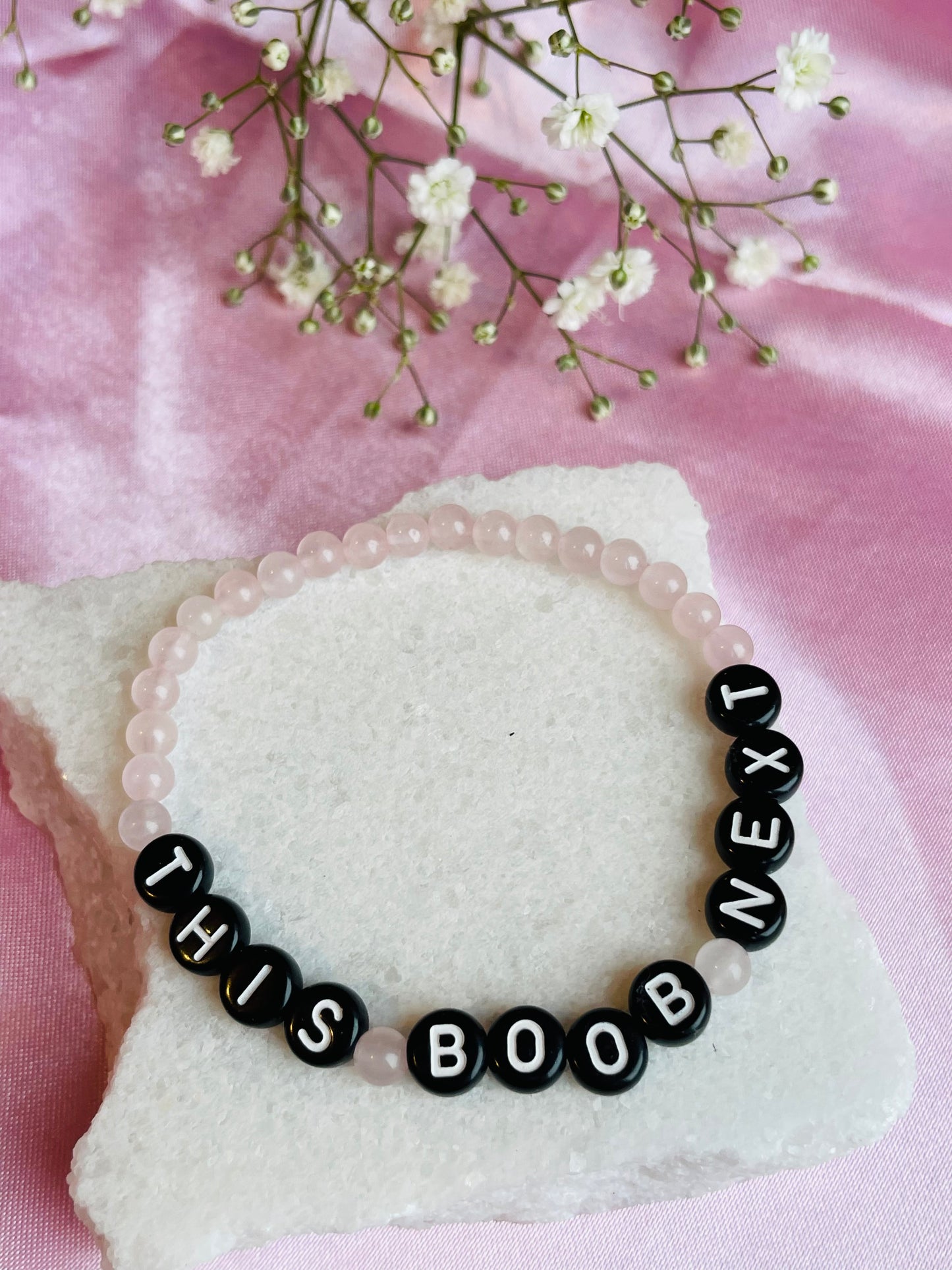 Rose Quartz Breastfeeding Bracelet - New Mum Bracelet