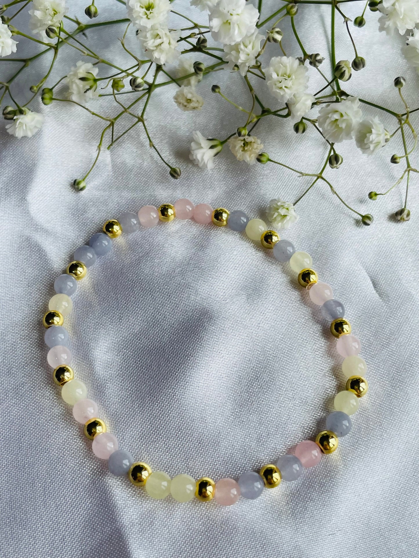 Morganite Crystal Bracelet | Divine Love Stone | Heart Healing | Compassion & Emotional Balance | Meaningful Gift