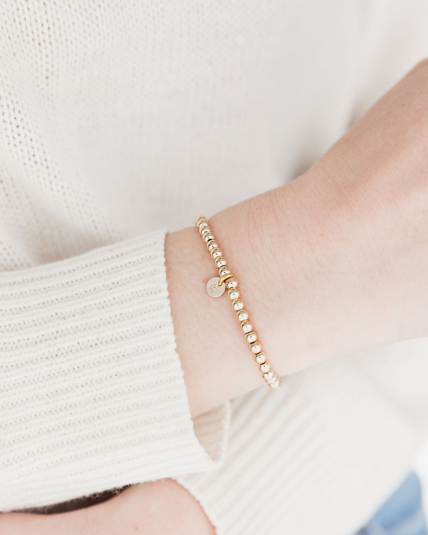 Gold Plated Initial Bracelet