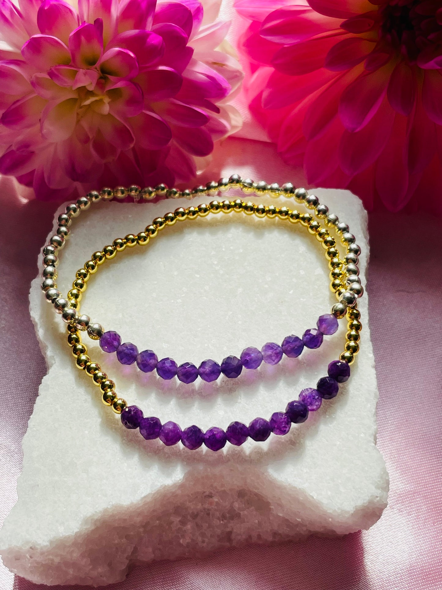 February Birthstone Bracelet - Amethyst