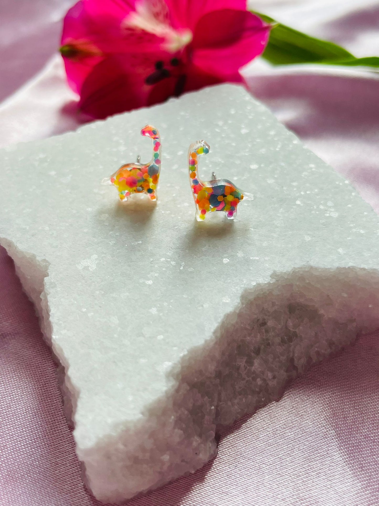 Dinosaur Resin Stud Earrings