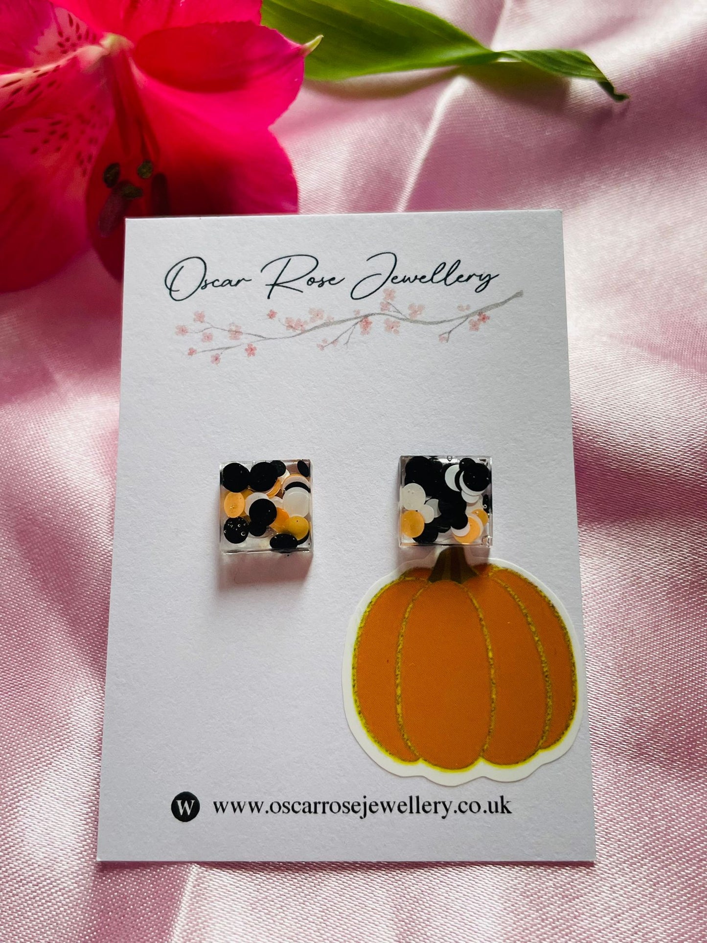 Halloween Resin Stud Earrings