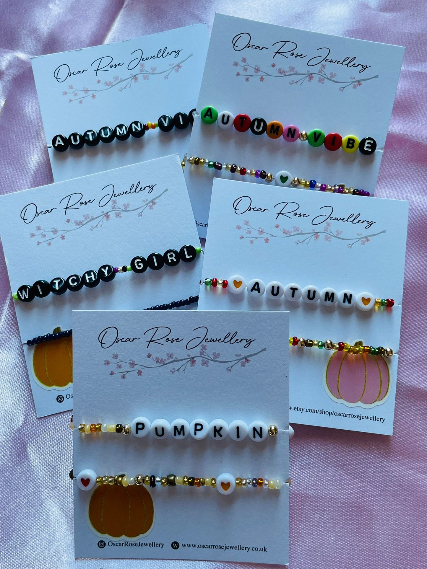 Autumn Seed Bead Bracelets