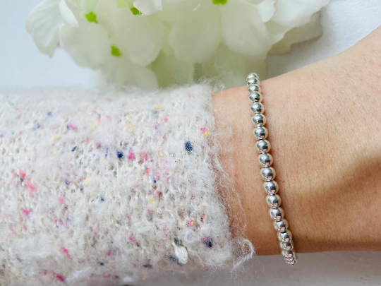 Silver Stacking Stretch Bracelet