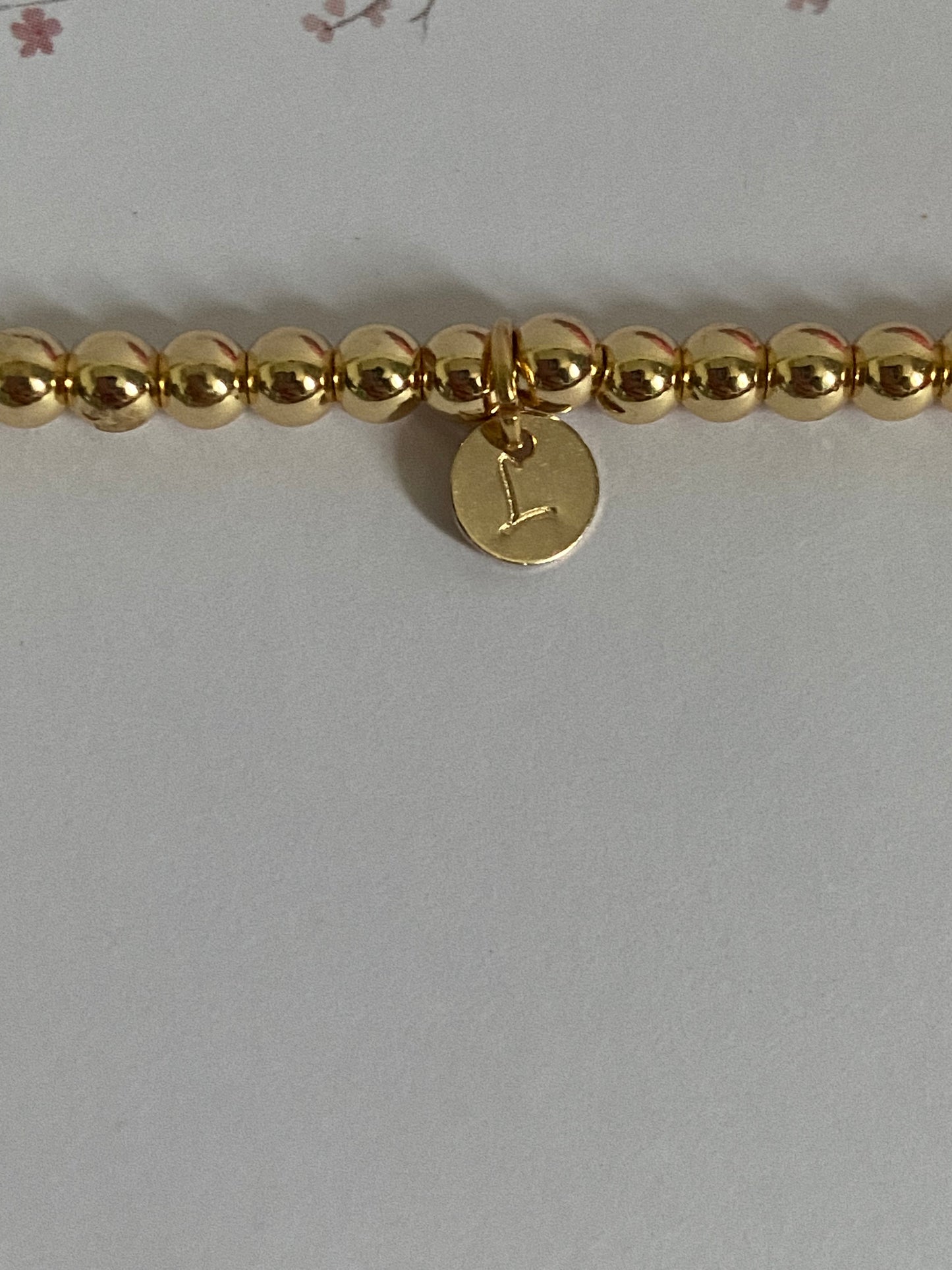 Gold Plated Initial Bracelet