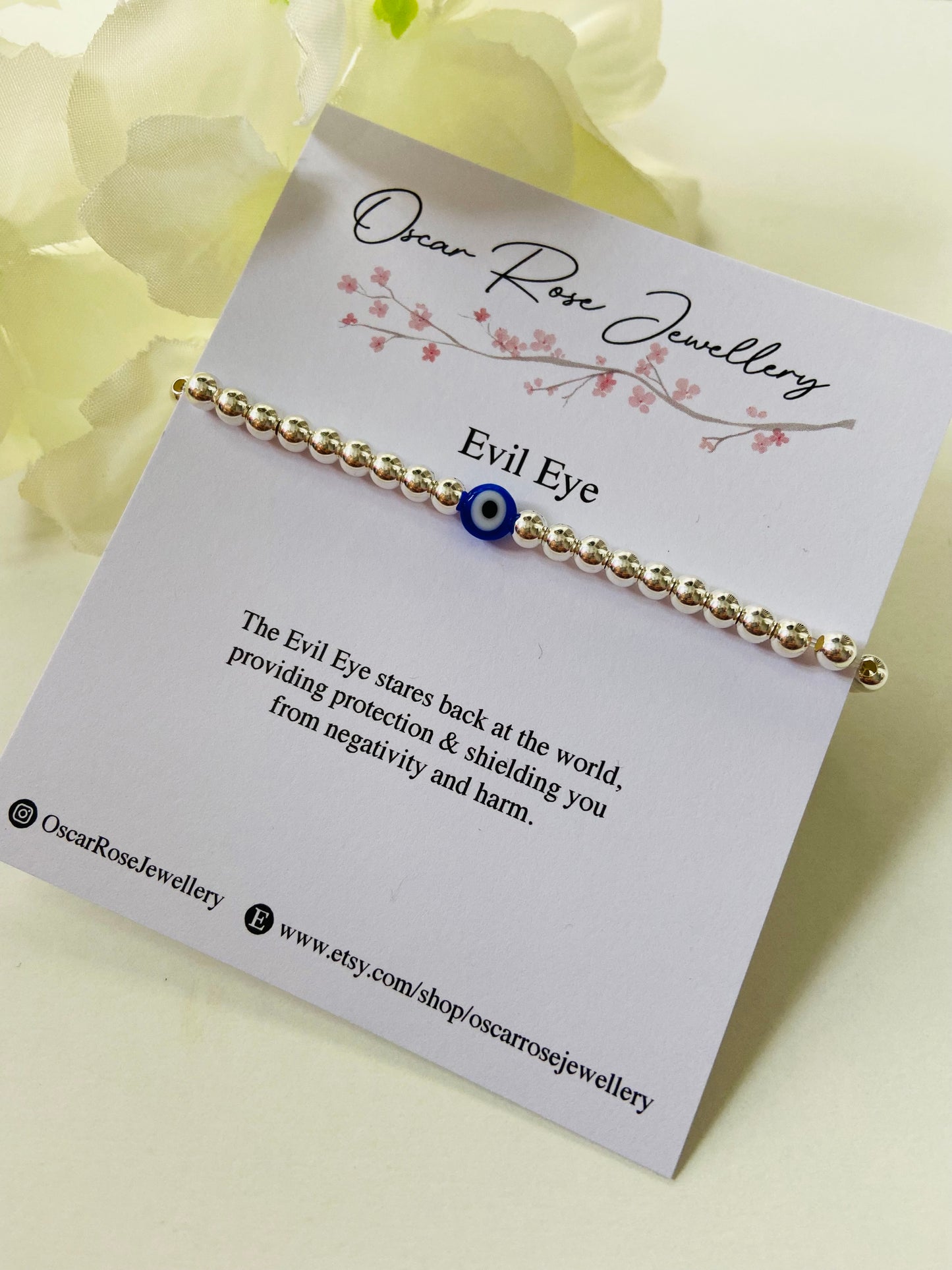 Evil Eye Silver Bracelet