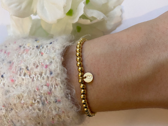 Gold Plated Initial Bracelet