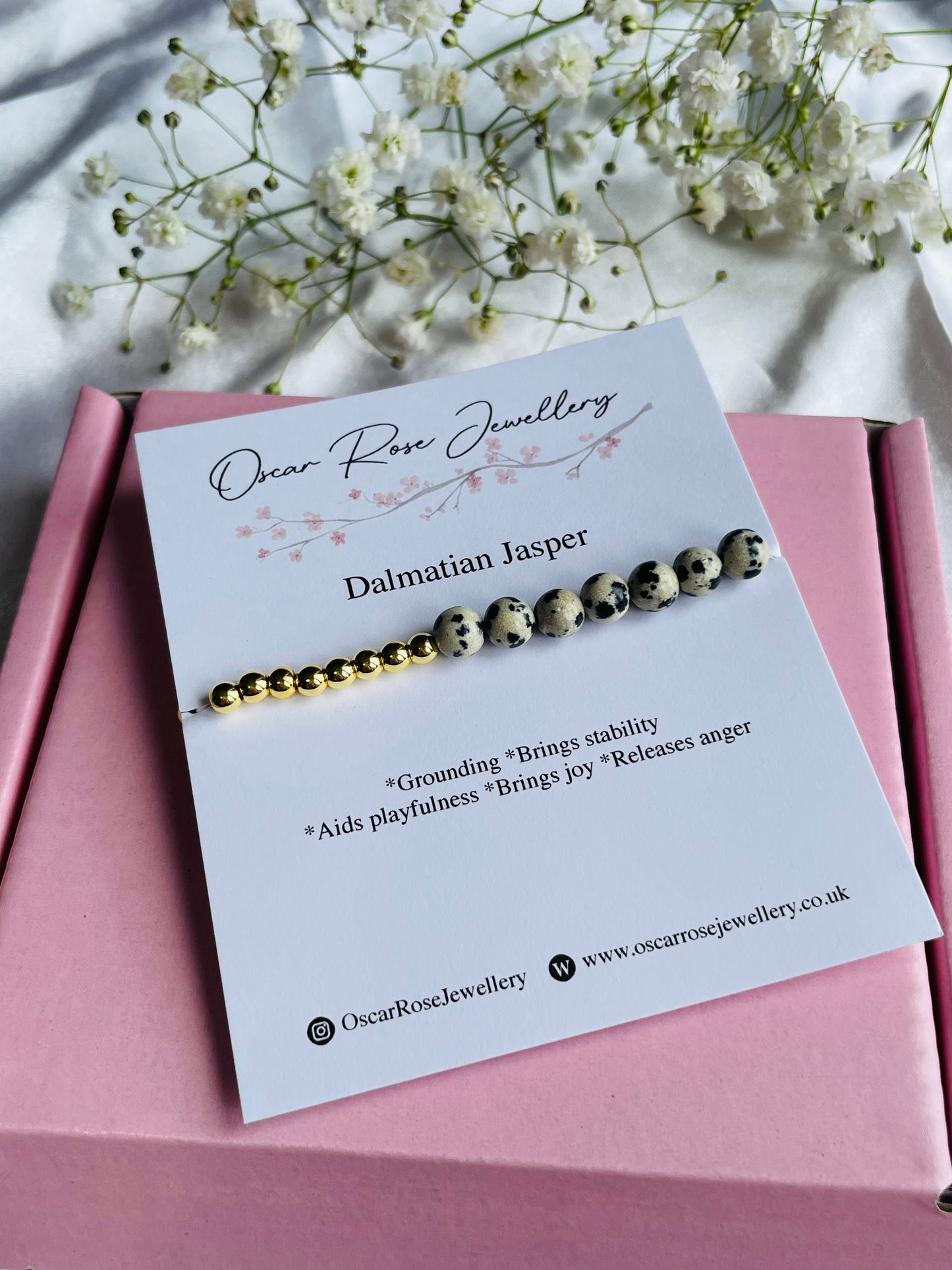 Dalmation Jasper Bracelet