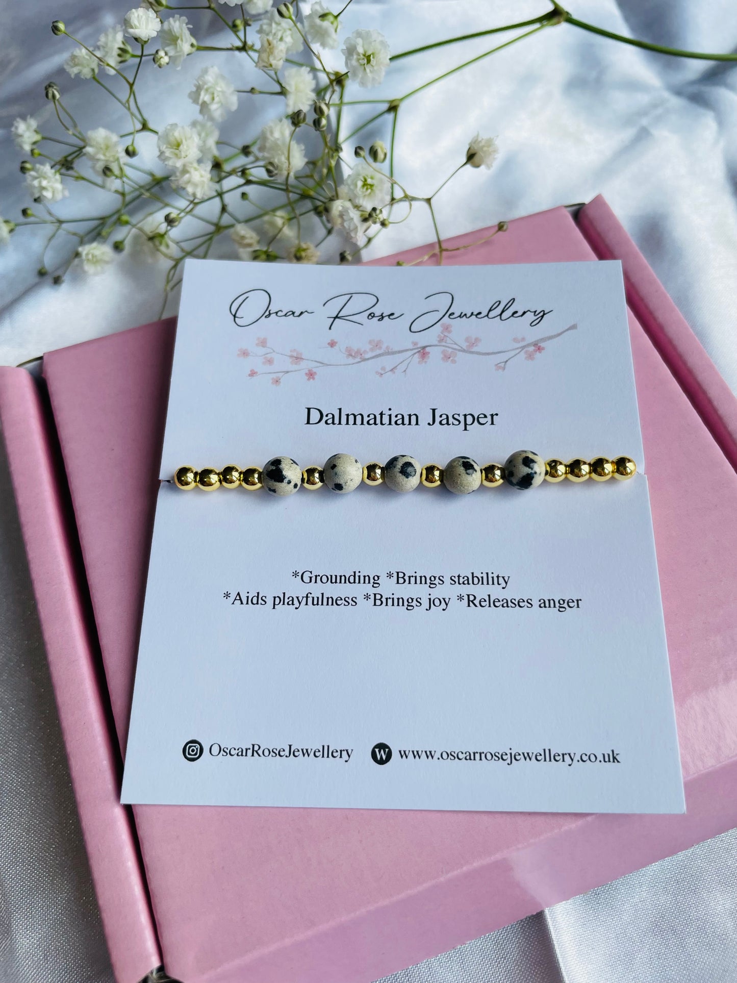 Dalmation Jasper Bracelet