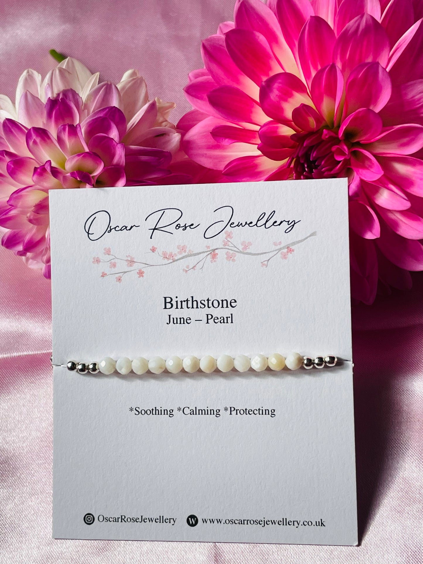 June Birthstone Bracelet - Pearl