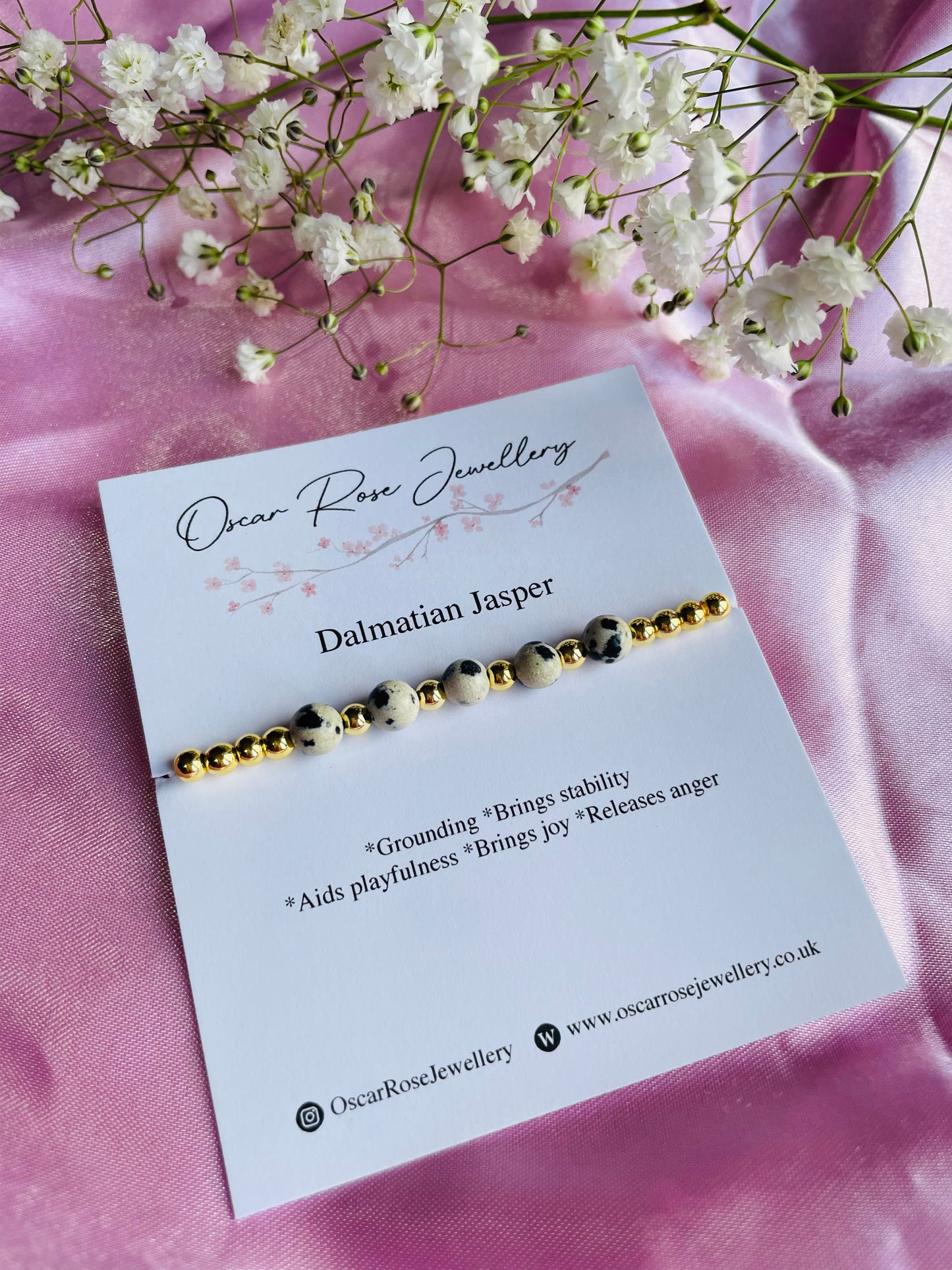 Dalmation Jasper Bracelet