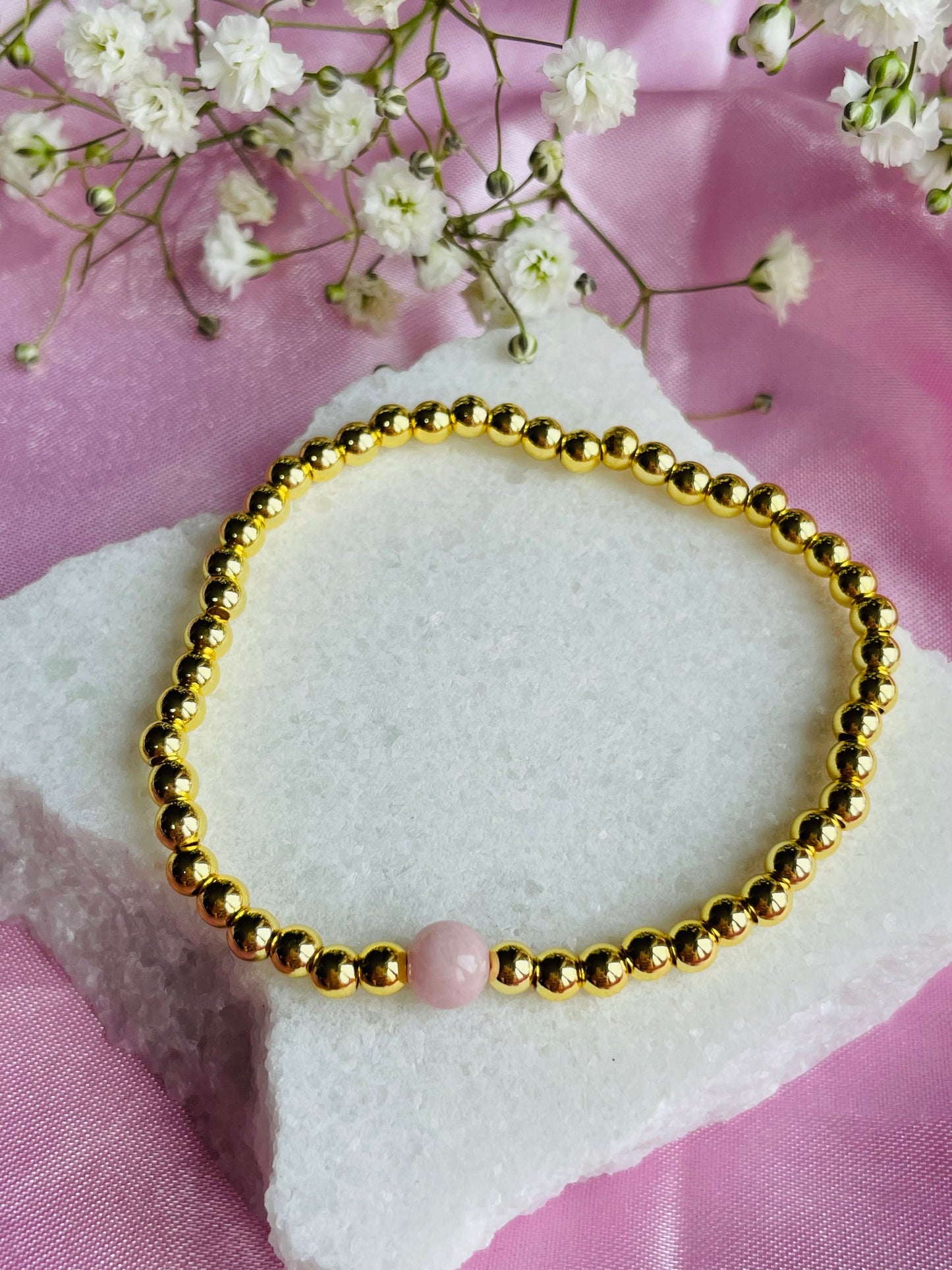 🌸 Morganite Crystal Bracelet | Divine Love Stone | Heart Healing | Compassion & Emotional Balance | Meaningful Gift