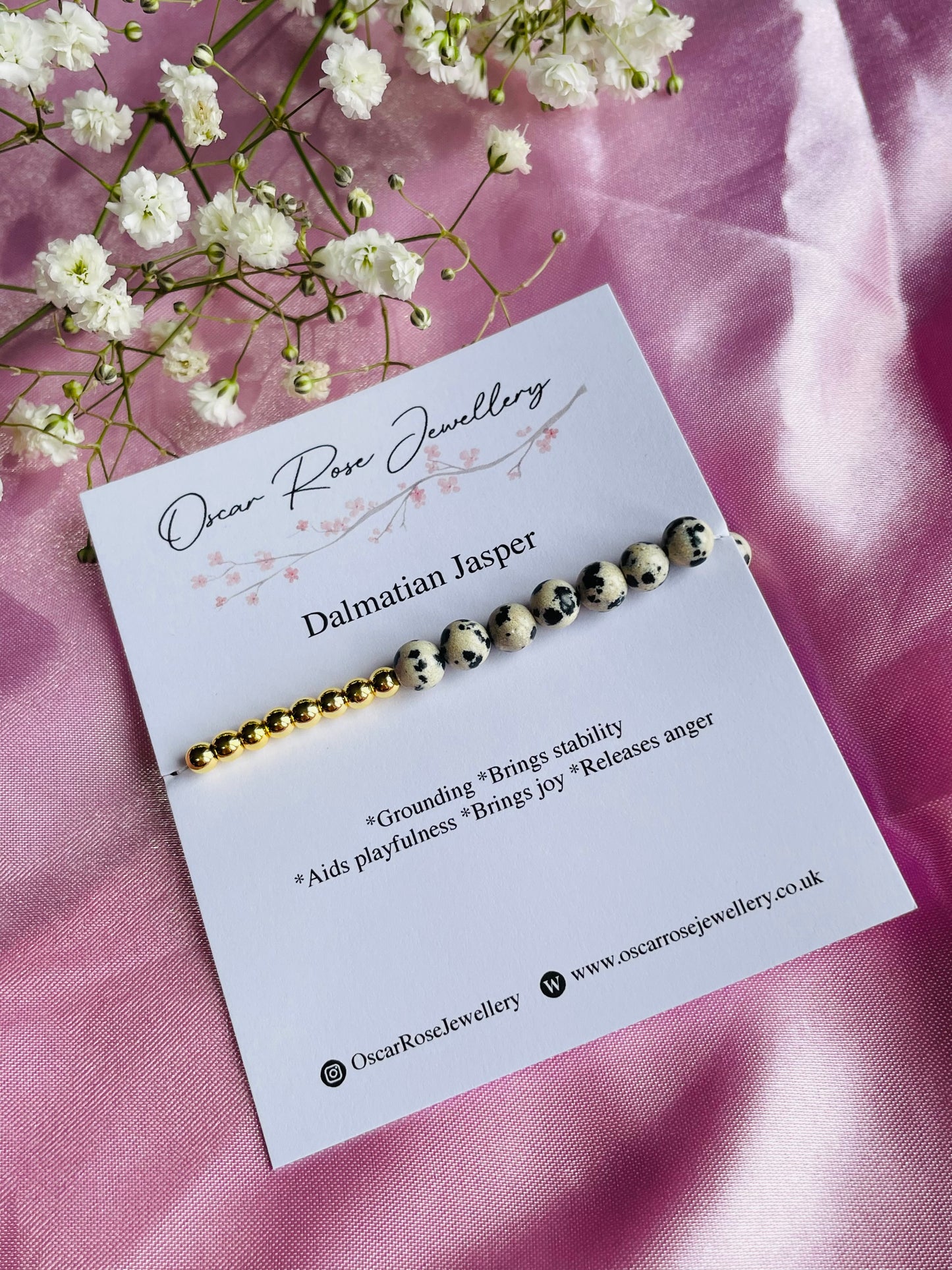 Dalmation Jasper Bracelet