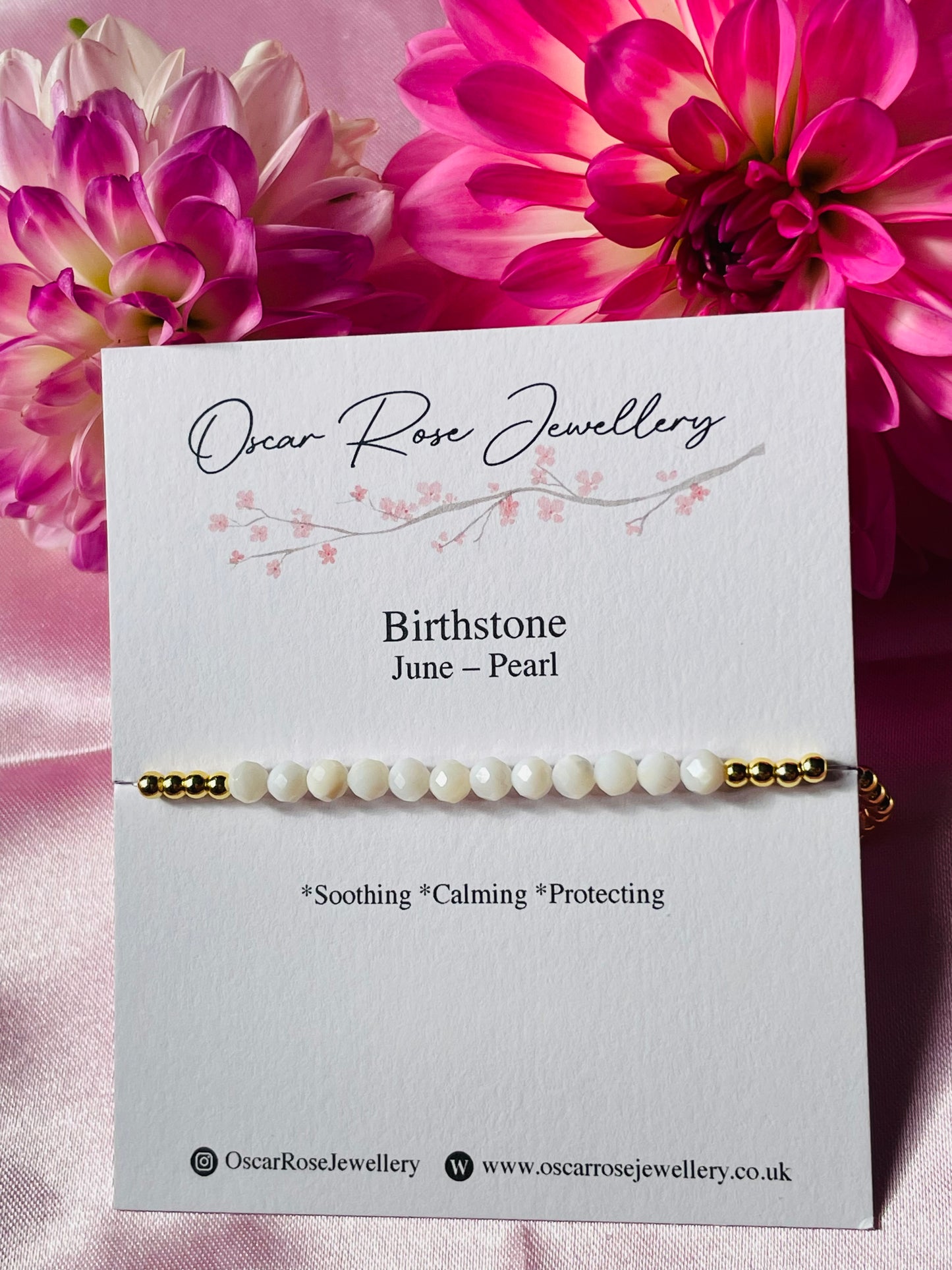 June Birthstone Bracelet - Pearl