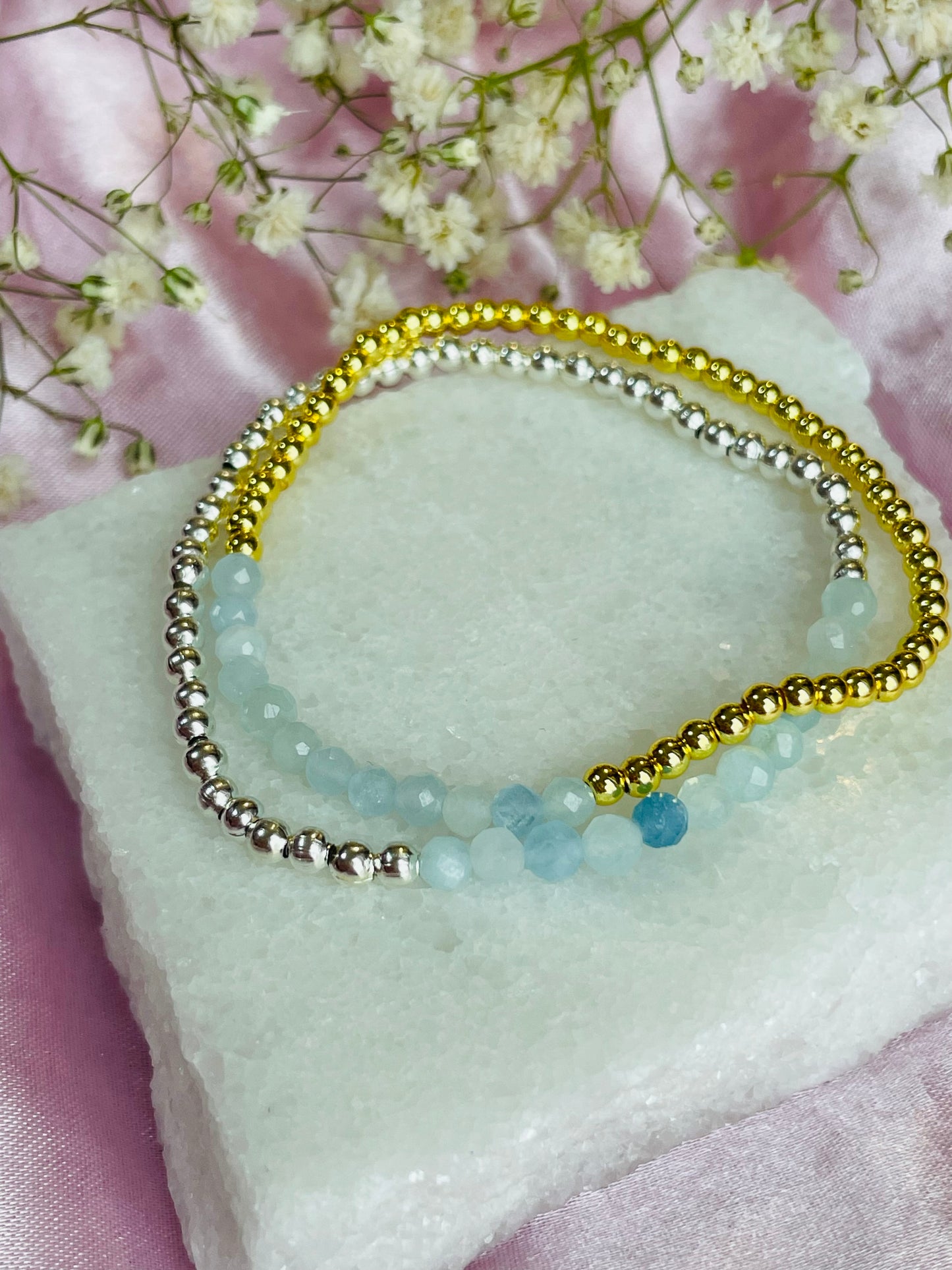 March Birthstone Bracelet - Aquamarine
