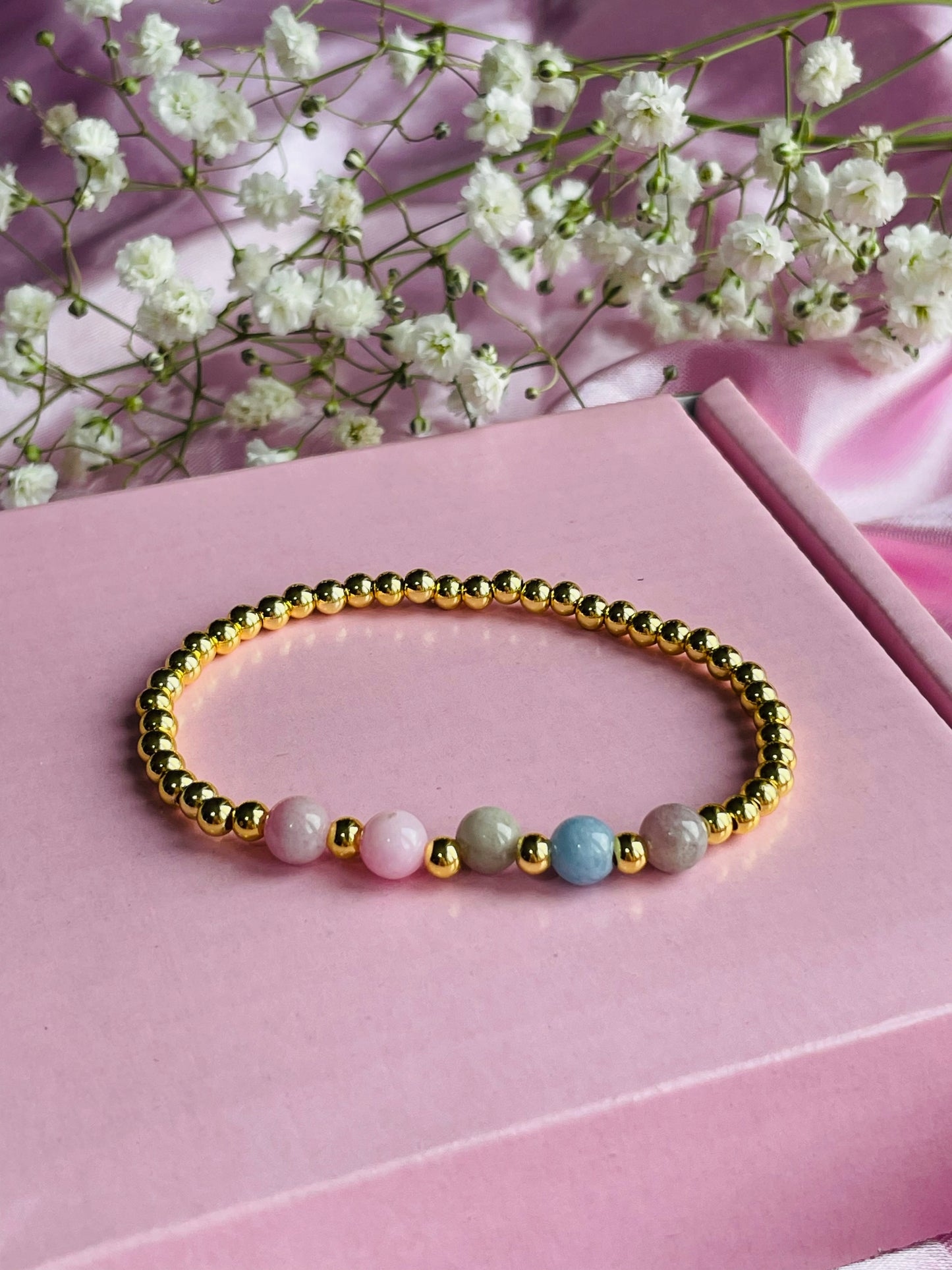 🌸 Morganite Crystal Bracelet | Divine Love Stone | Heart Healing | Compassion & Emotional Balance | Meaningful Gift