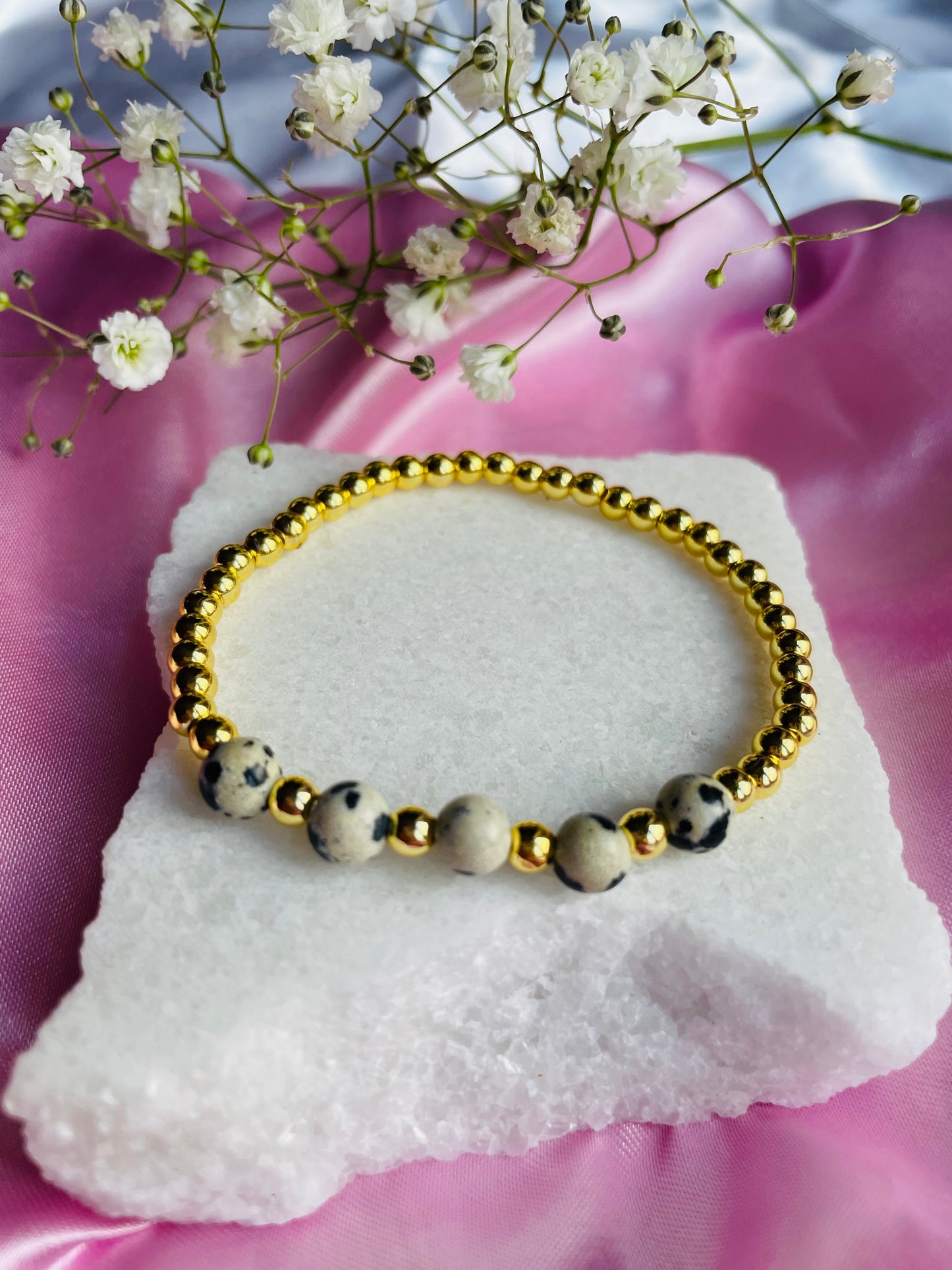Dalmation Jasper Bracelet