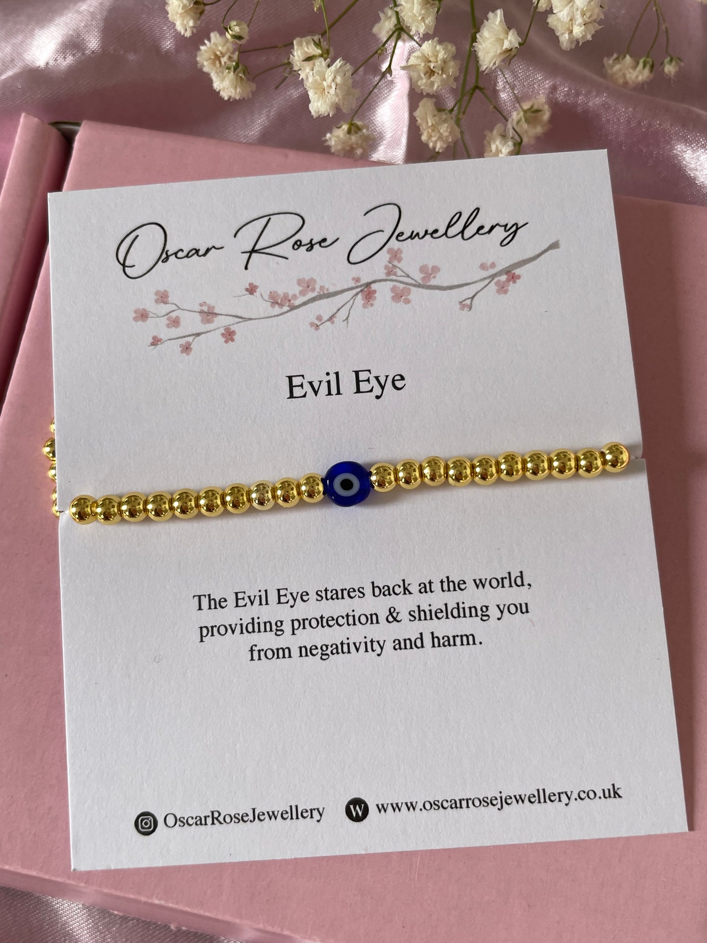 Gold Plated Evil Eye Bracelet