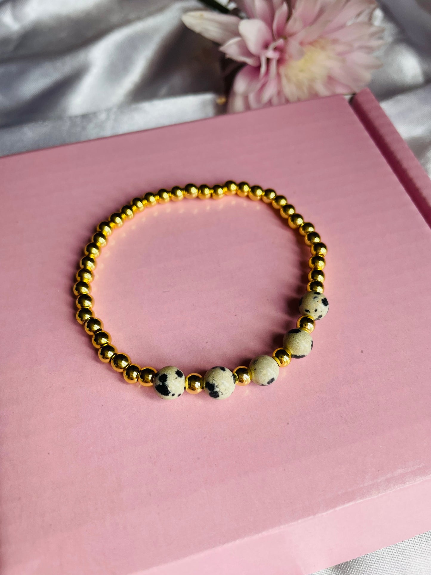 Dalmation Jasper Bracelet