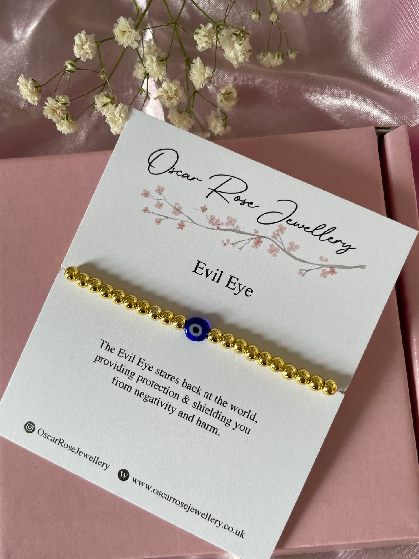 Gold Plated Evil Eye Bracelet