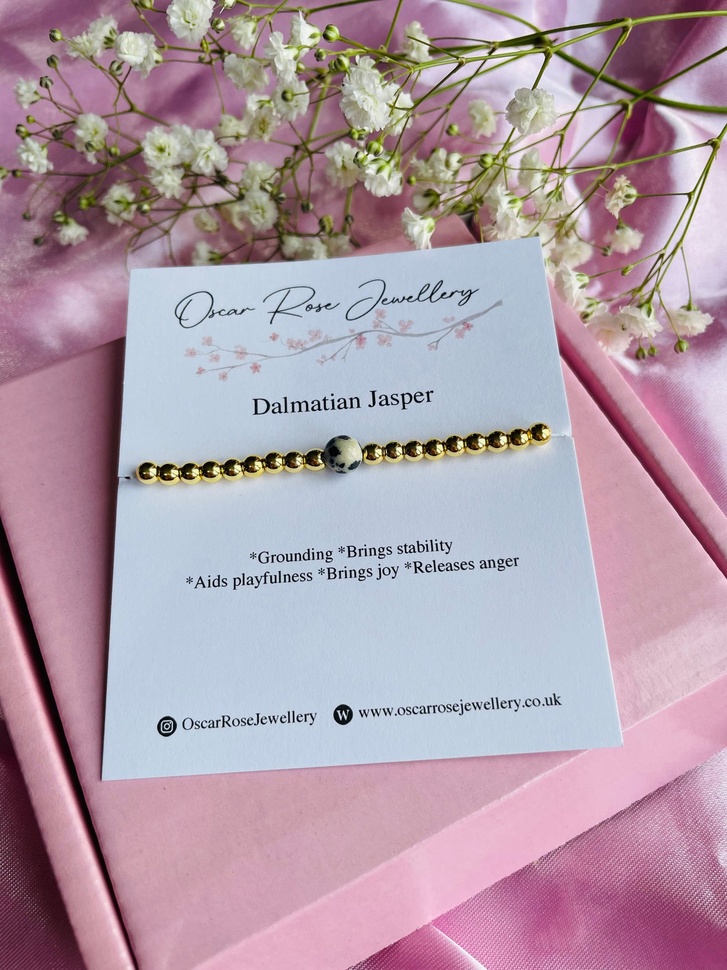 Dalmation Jasper Bracelet