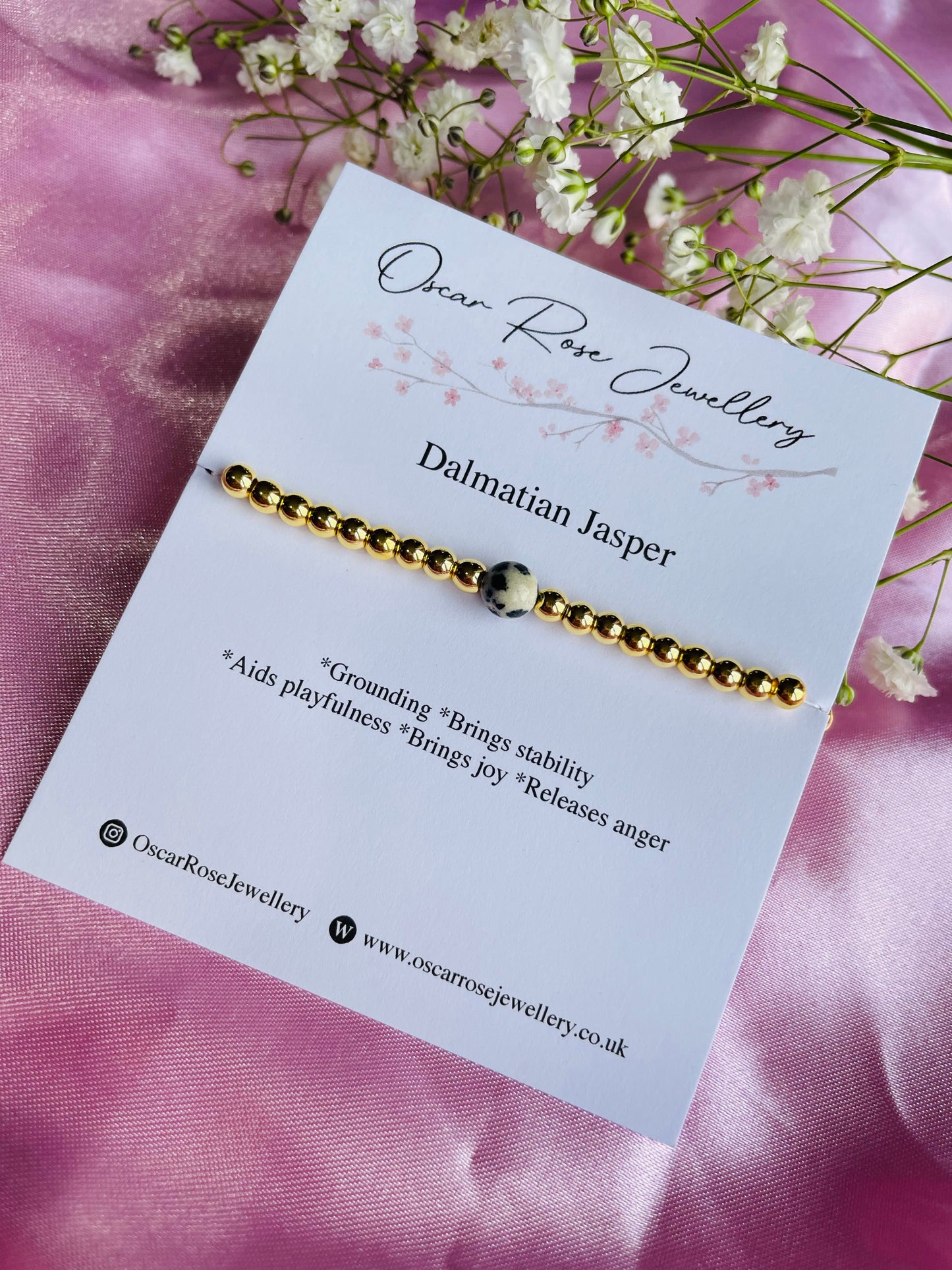 Dalmation Jasper Bracelet