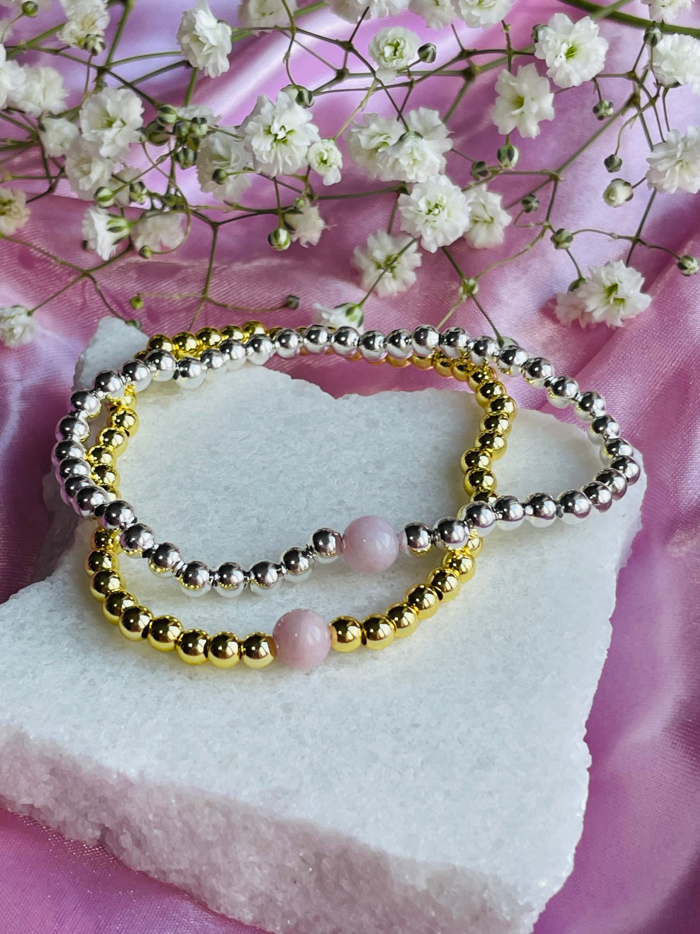 🌸 Morganite Crystal Bracelet | Divine Love Stone | Heart Healing | Compassion & Emotional Balance | Meaningful Gift