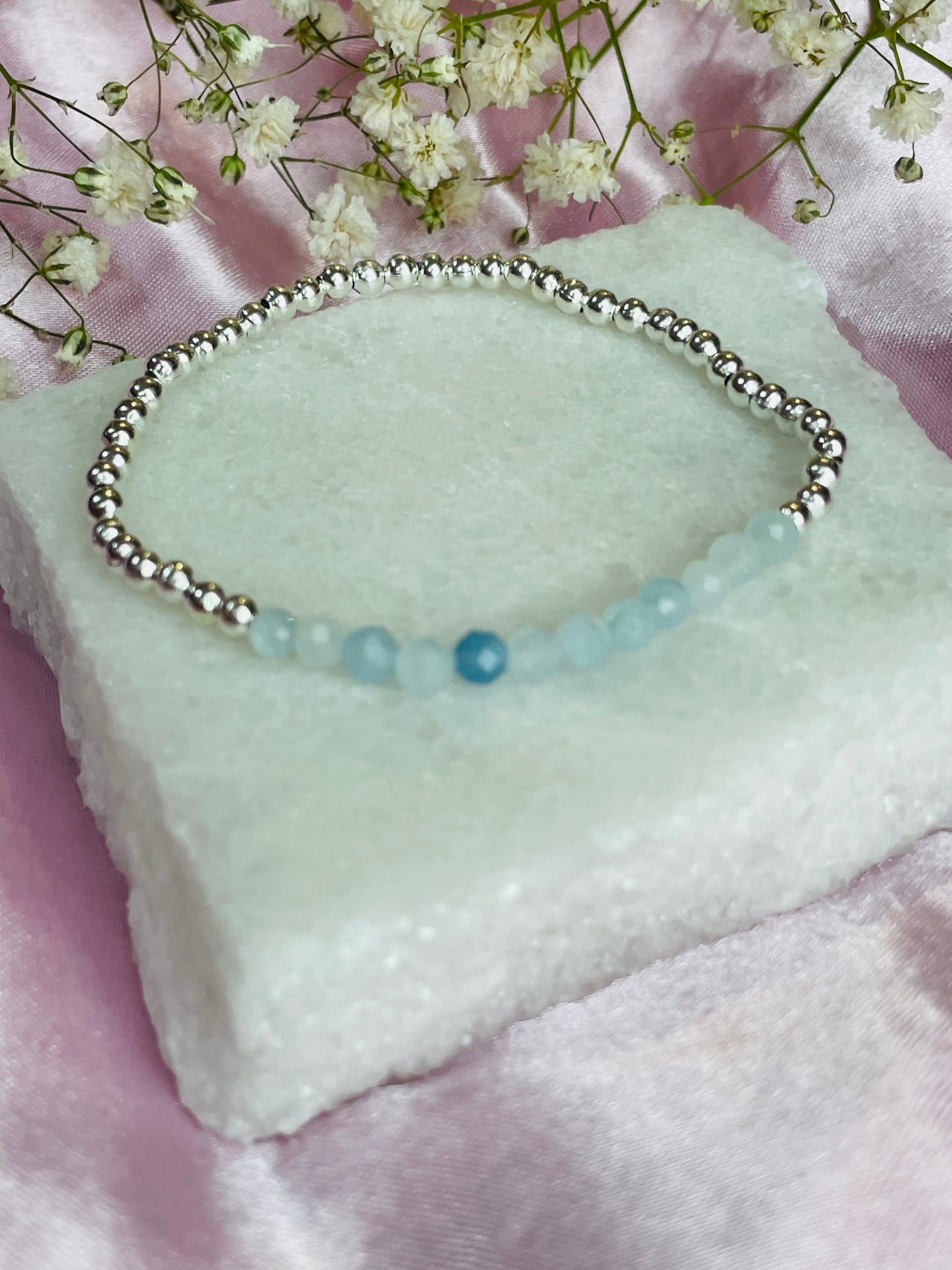 March Birthstone Bracelet - Aquamarine