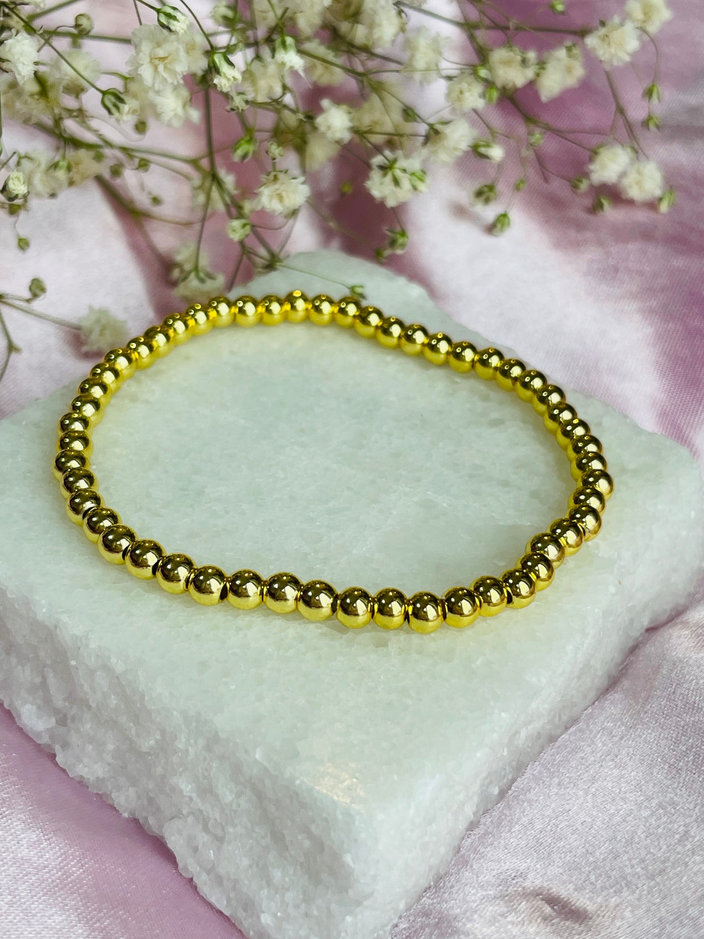 Gold Plated Stretch Bracelet