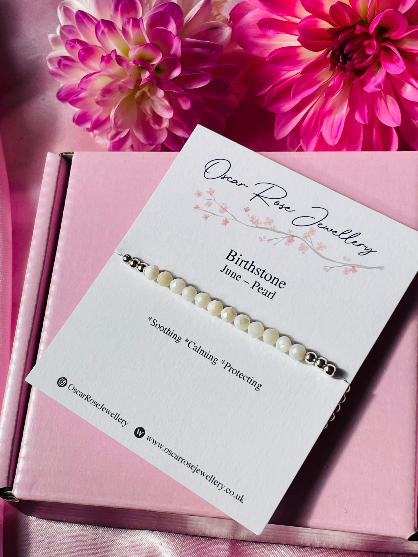 June Birthstone Bracelet - Pearl