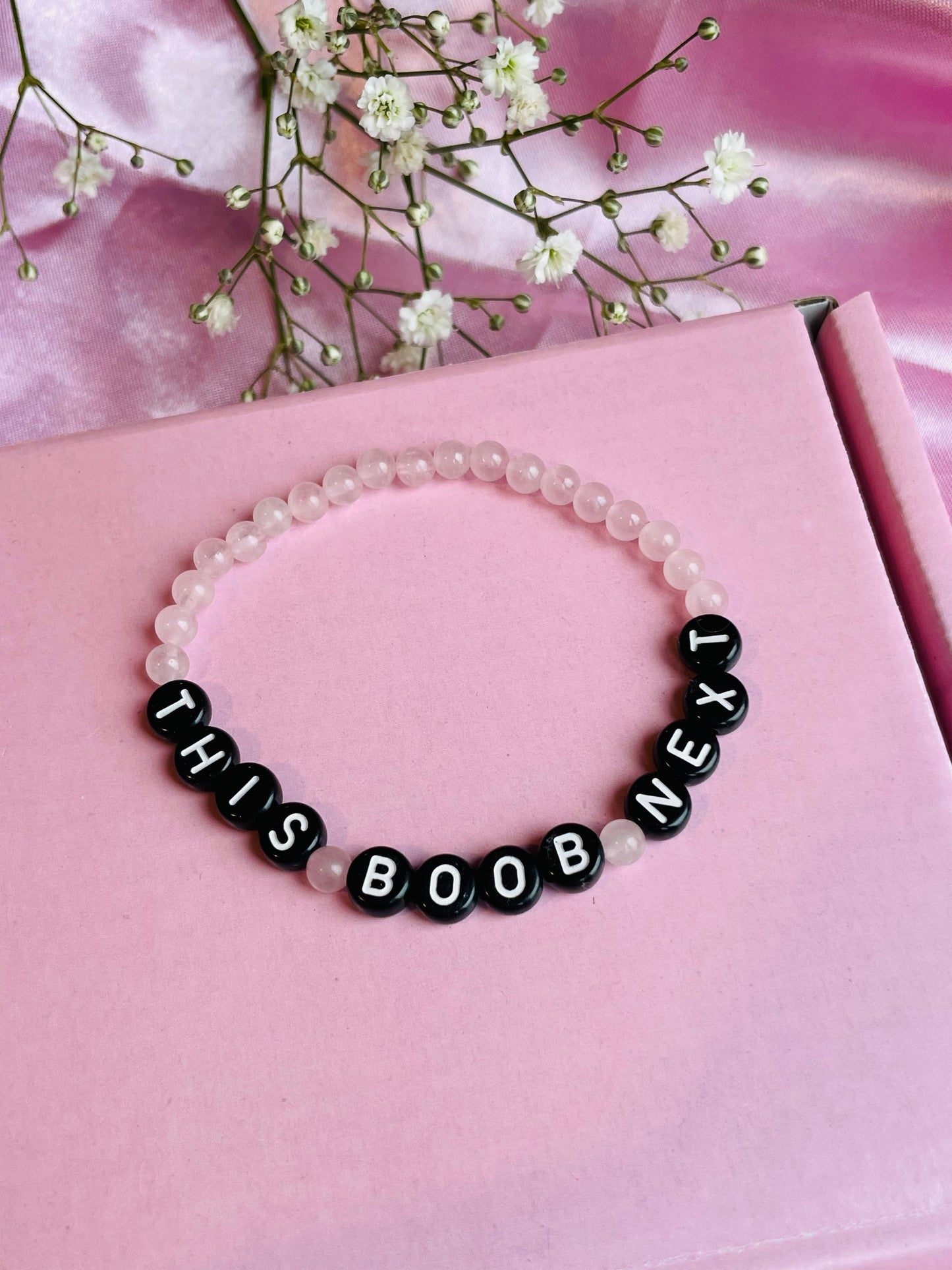 Rose Quartz Breastfeeding Bracelet - New Mum Bracelet