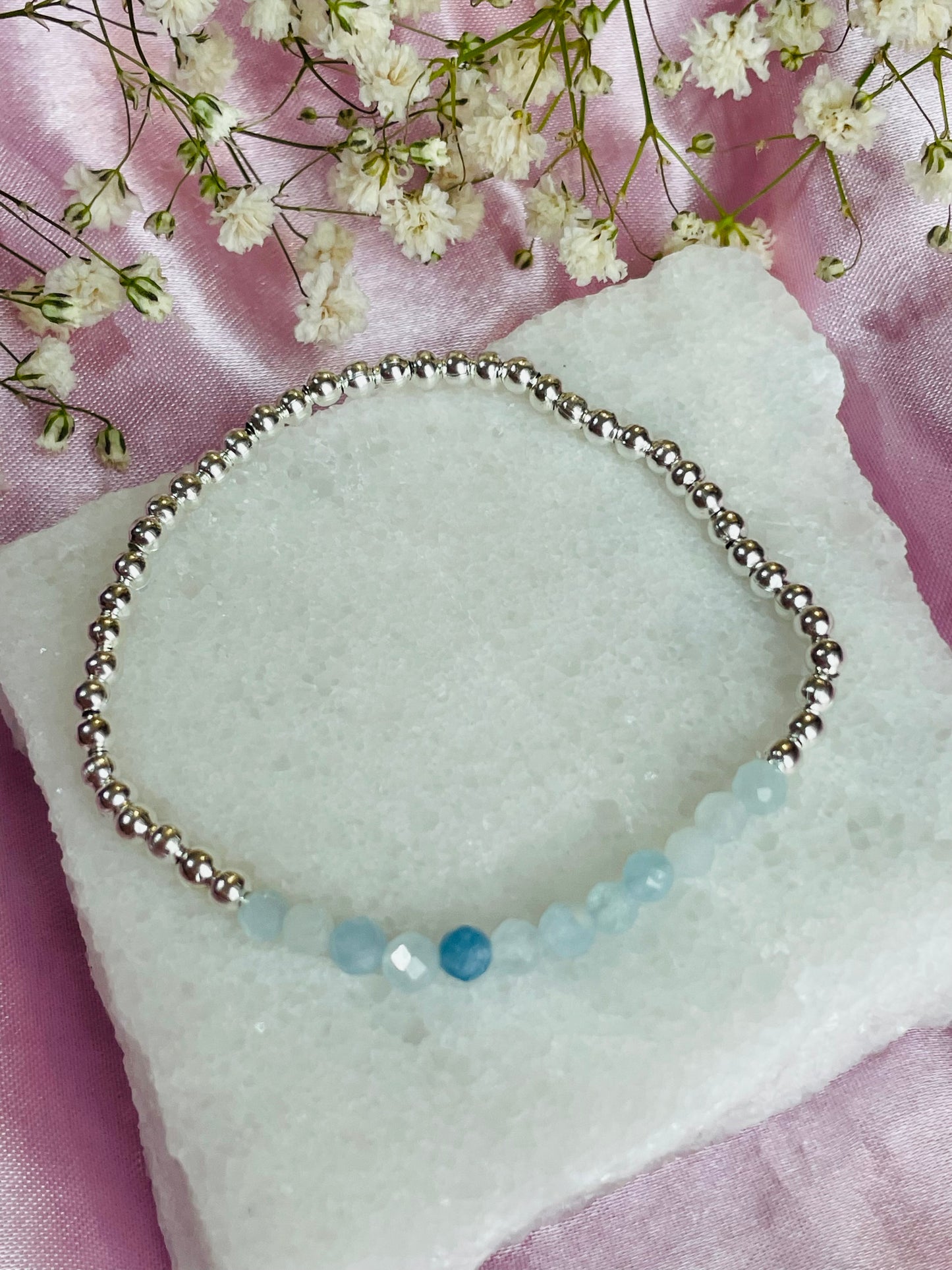 March Birthstone Bracelet - Aquamarine