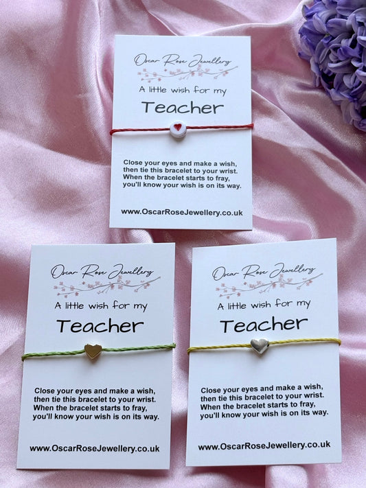 Teacher Wish Bracelet