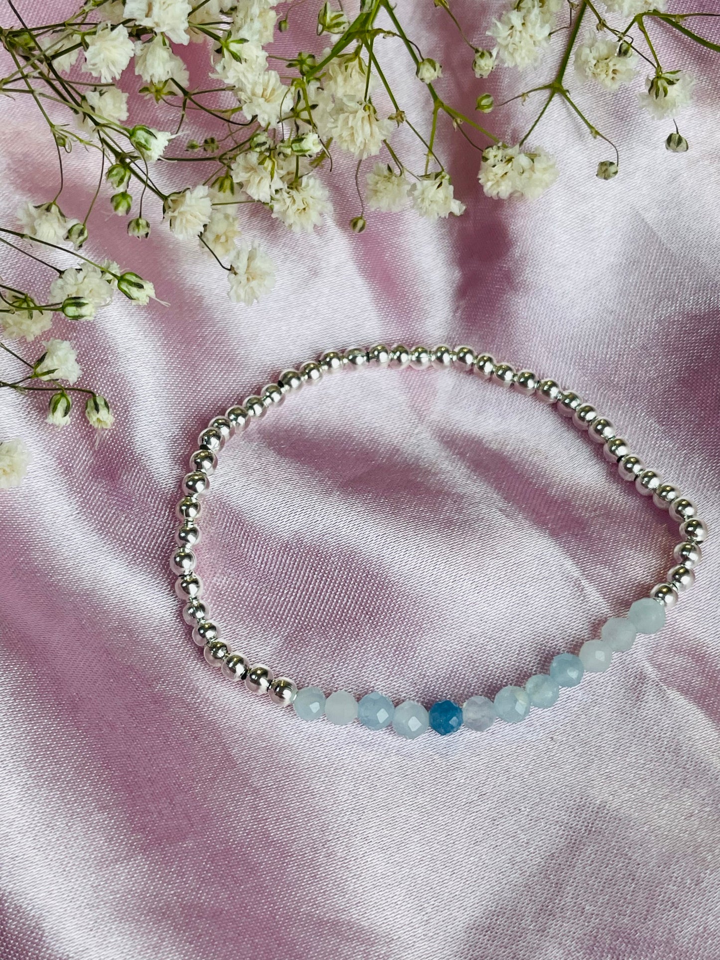 March Birthstone Bracelet - Aquamarine
