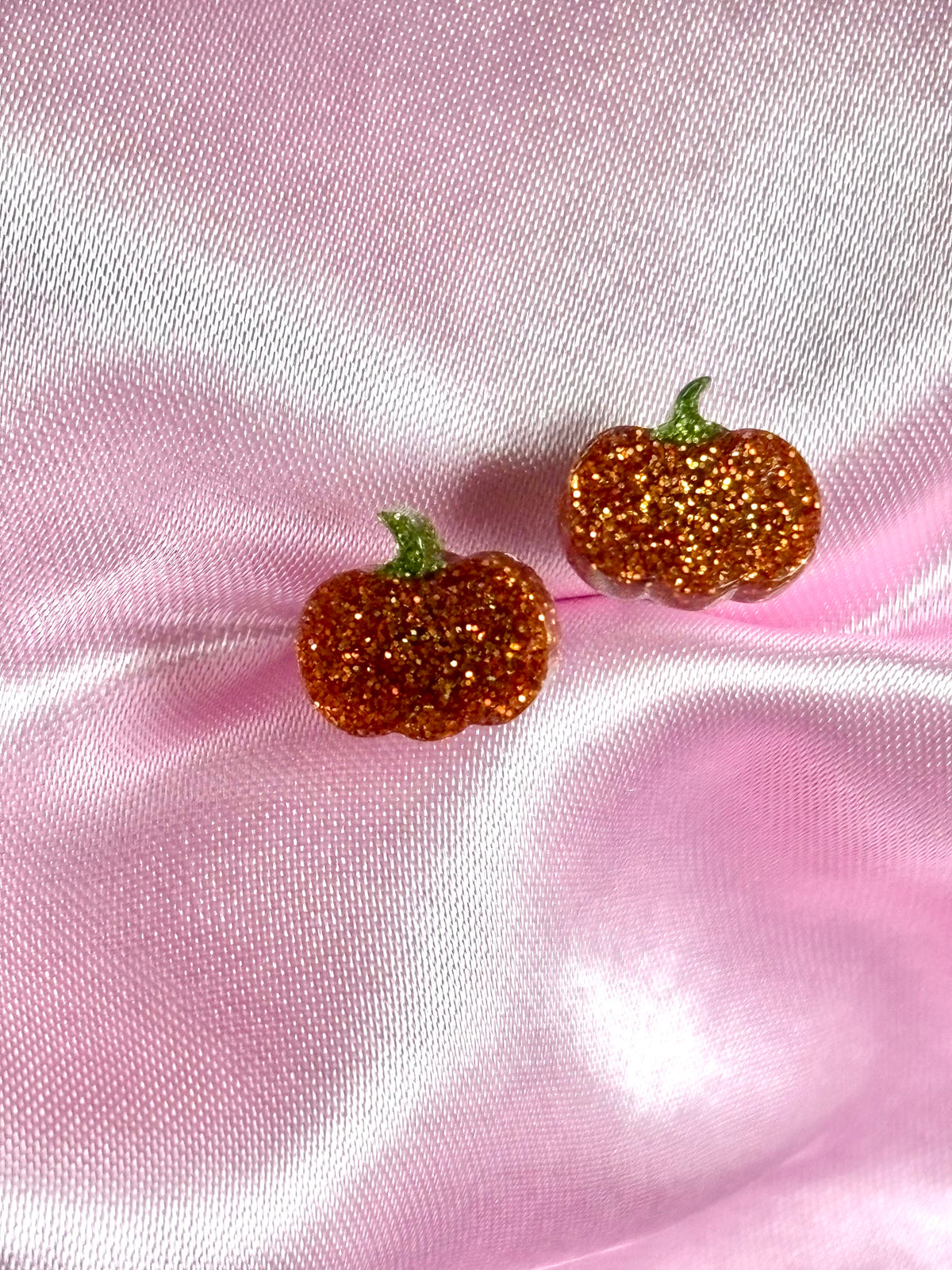 Pumpkin Halloween Resin Stud Earrings