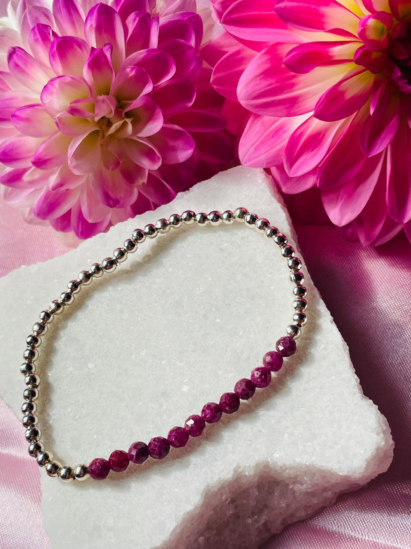 July Birthstone Bracelet - Ruby