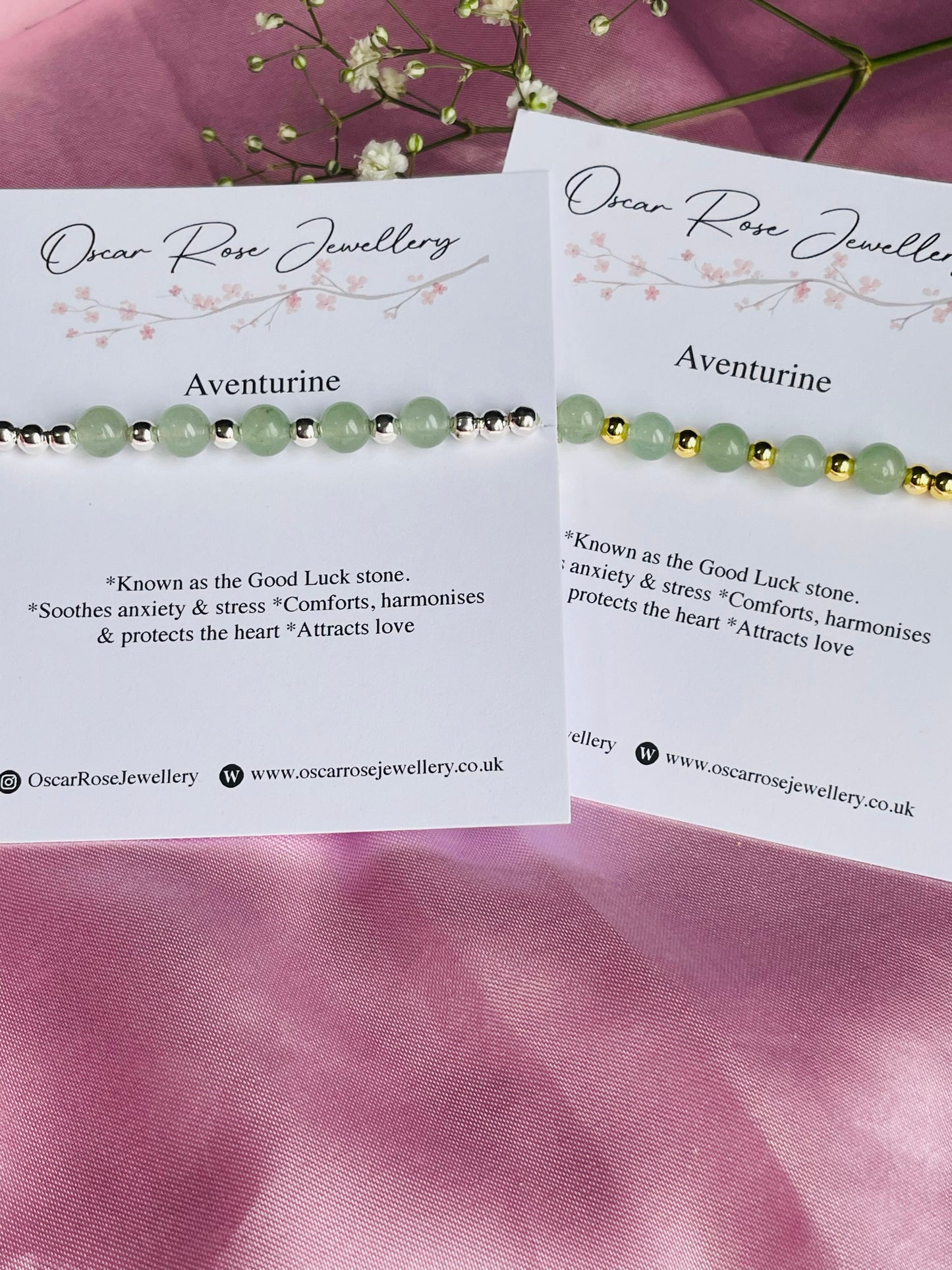Green Aventurine Stretch Bead Bracelet