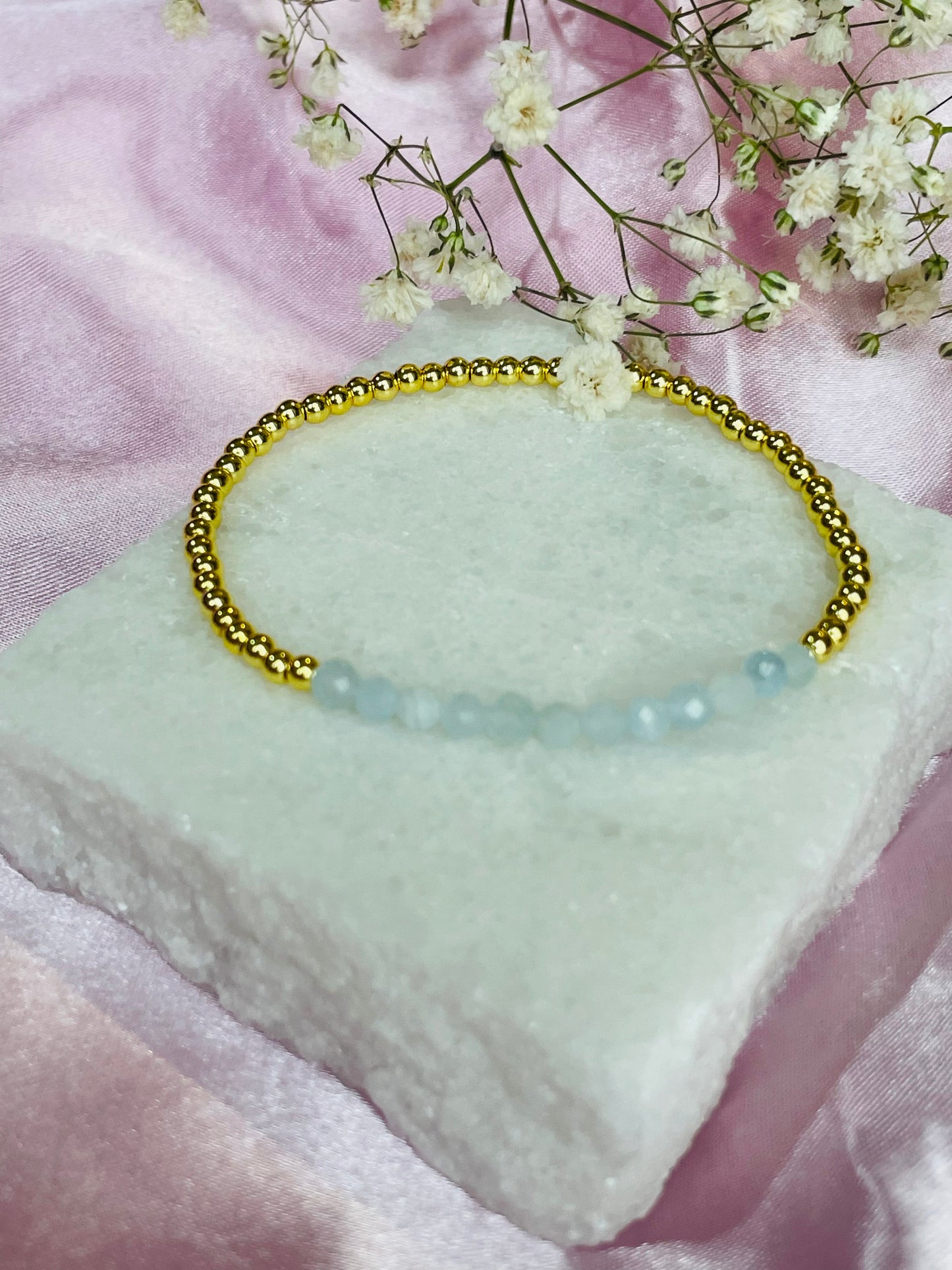 March Birthstone Bracelet - Aquamarine