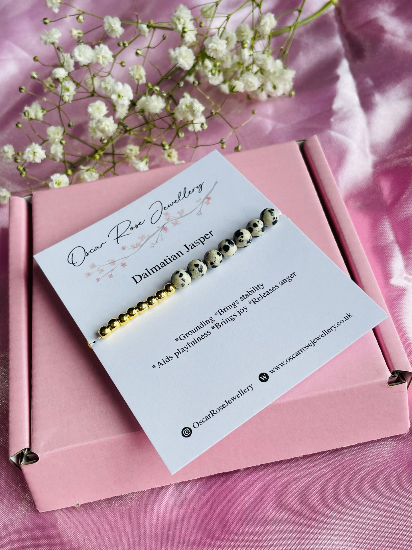 Dalmation Jasper Bracelet