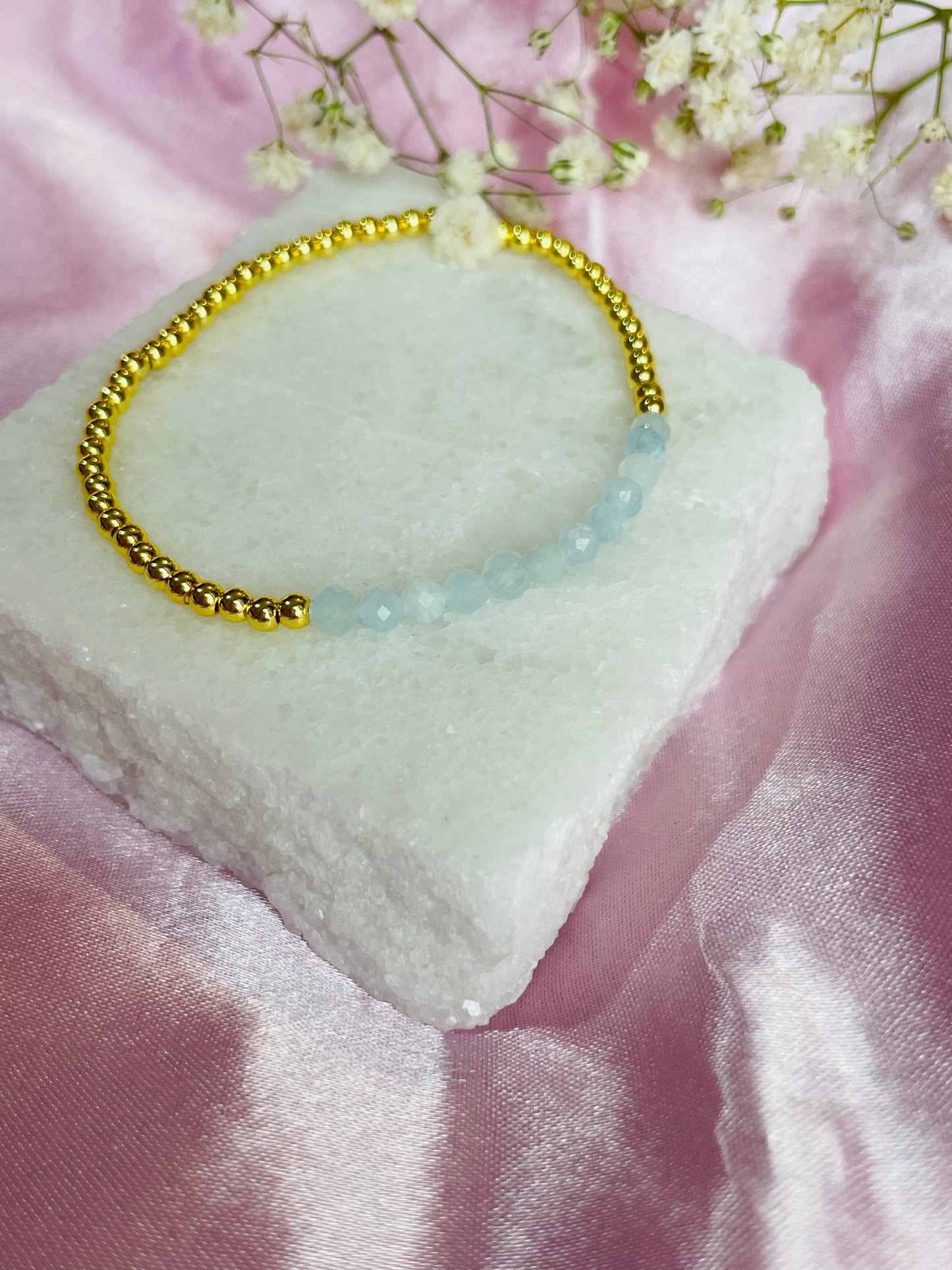 March Birthstone Bracelet - Aquamarine