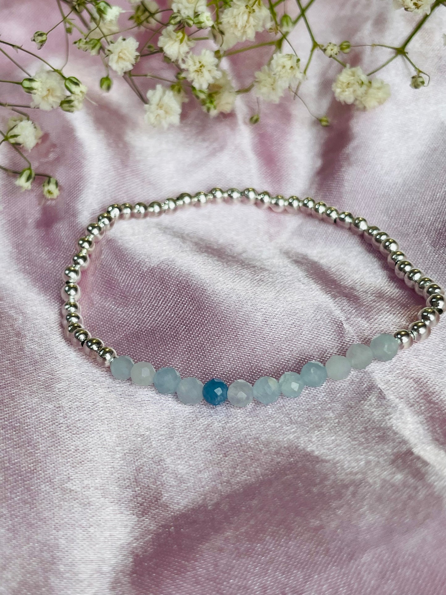 March Birthstone Bracelet - Aquamarine
