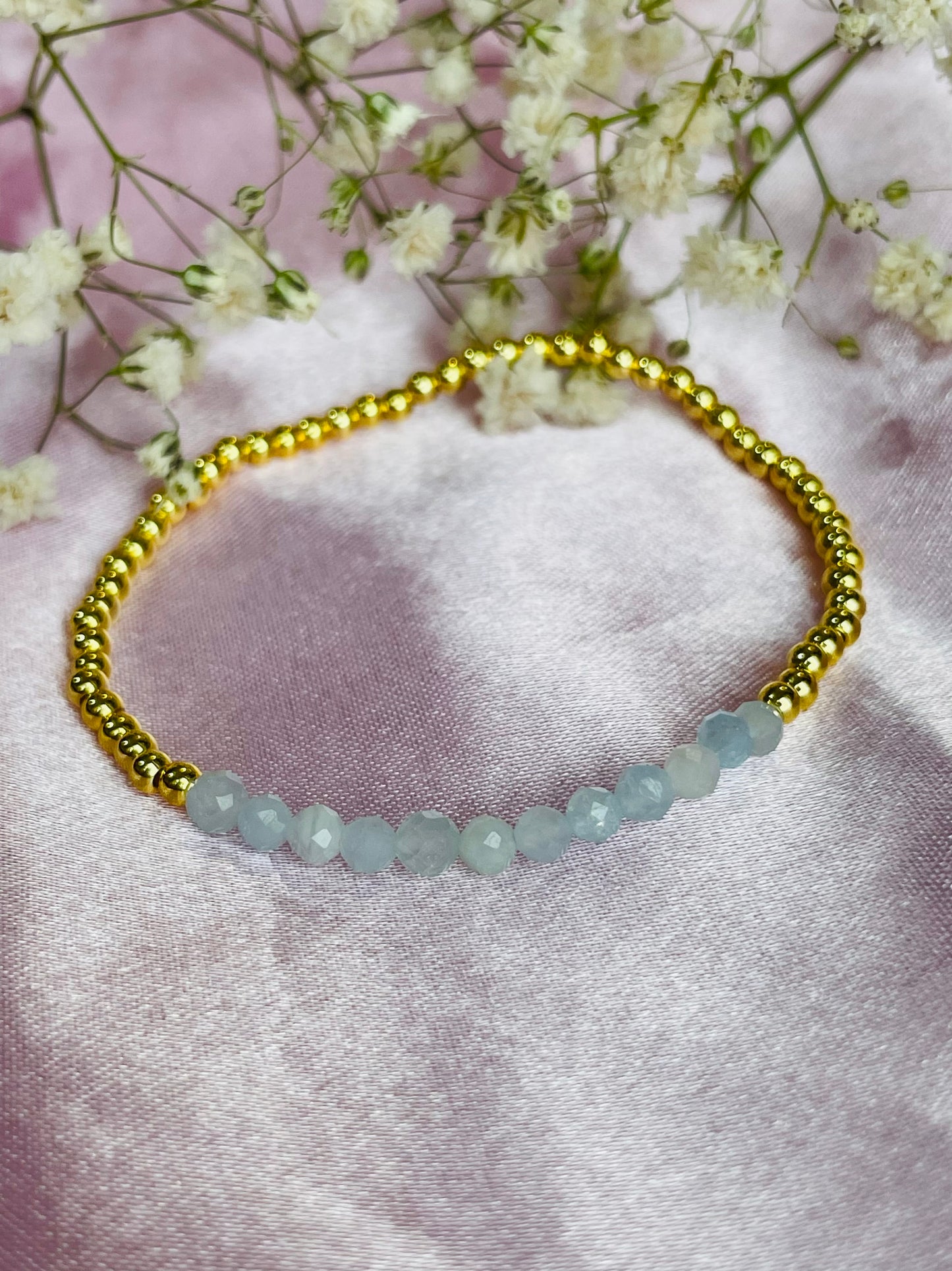 March Birthstone Bracelet - Aquamarine