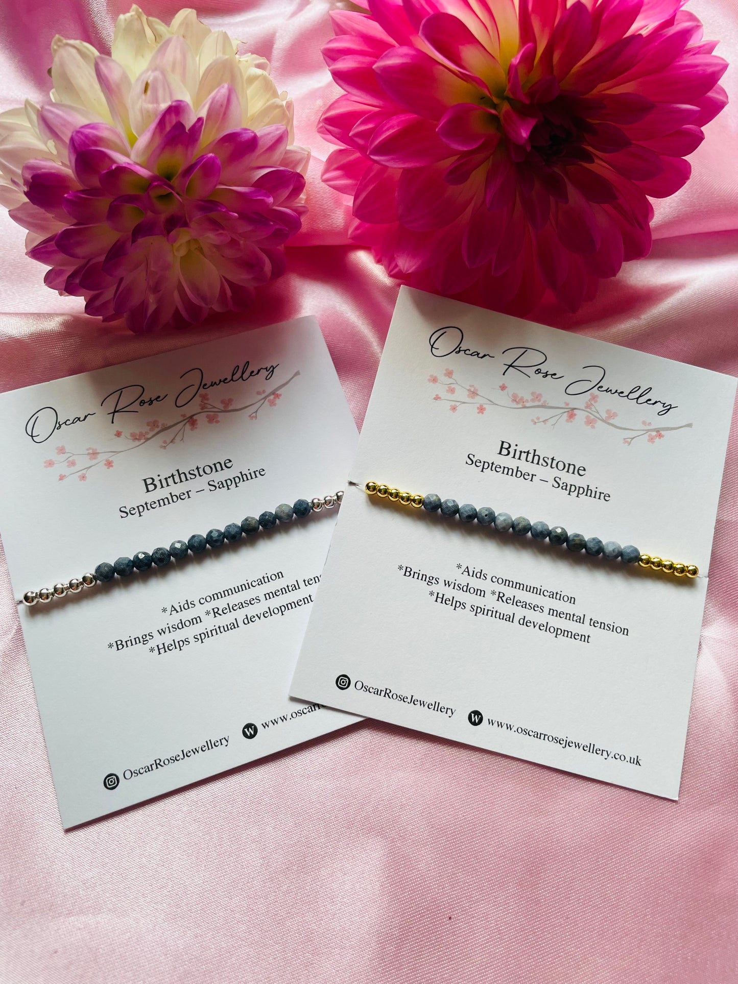 September Birthstone Bracelet - Sapphire