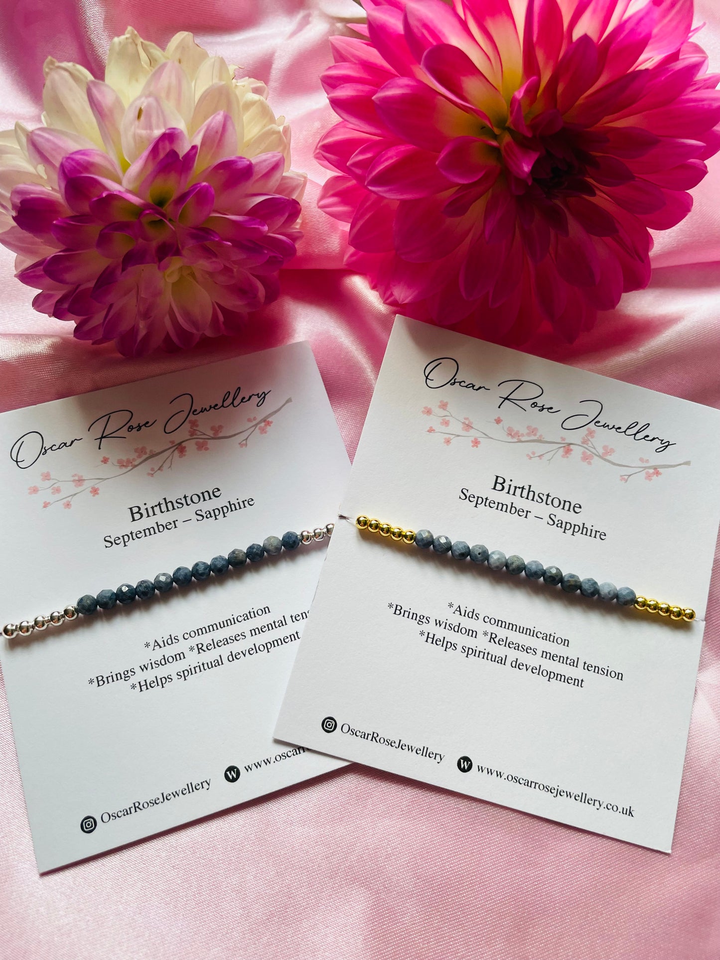 September Birthstone Bracelet - Sapphire