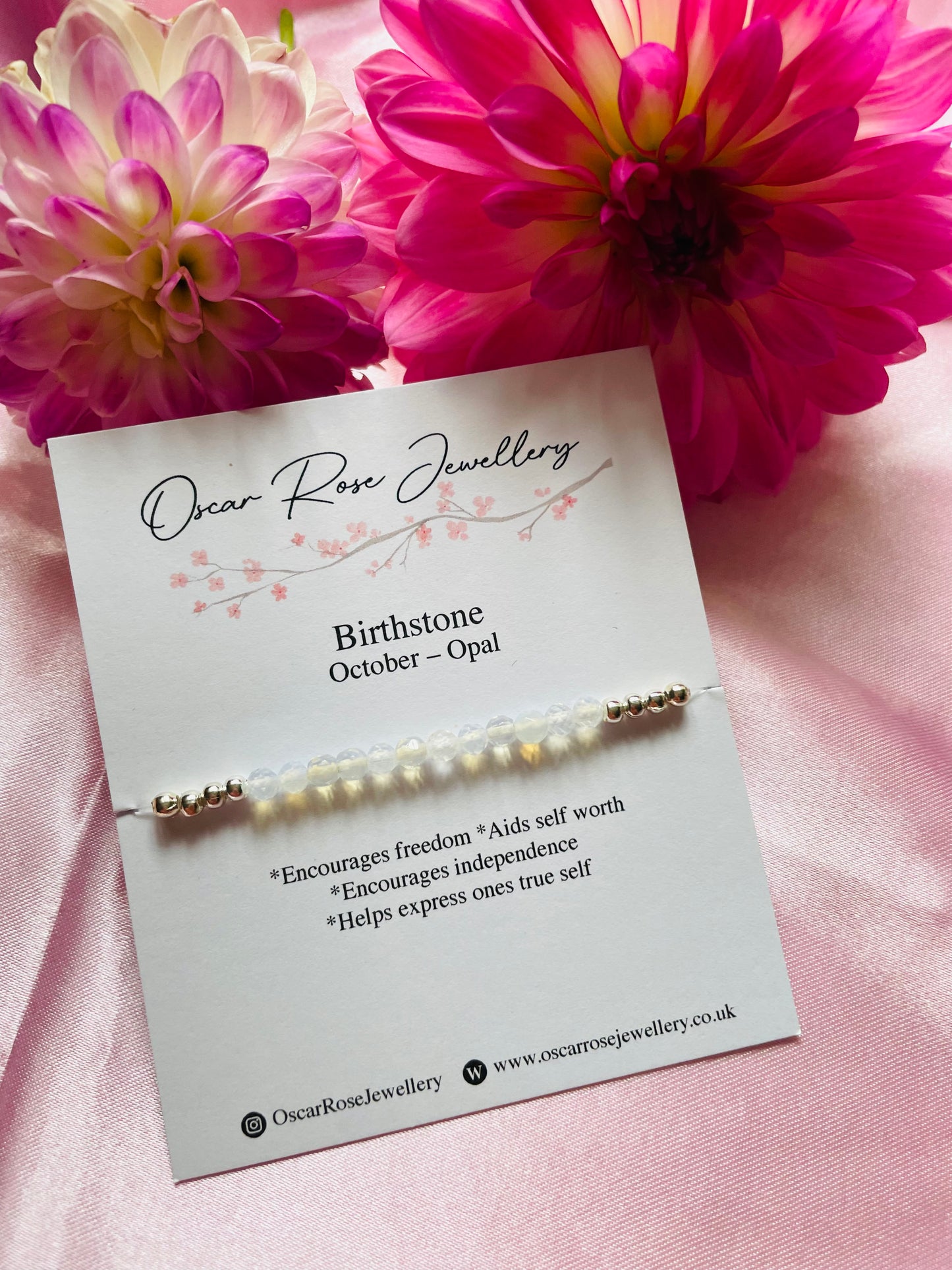 October Birthstone Bracelet - Opal