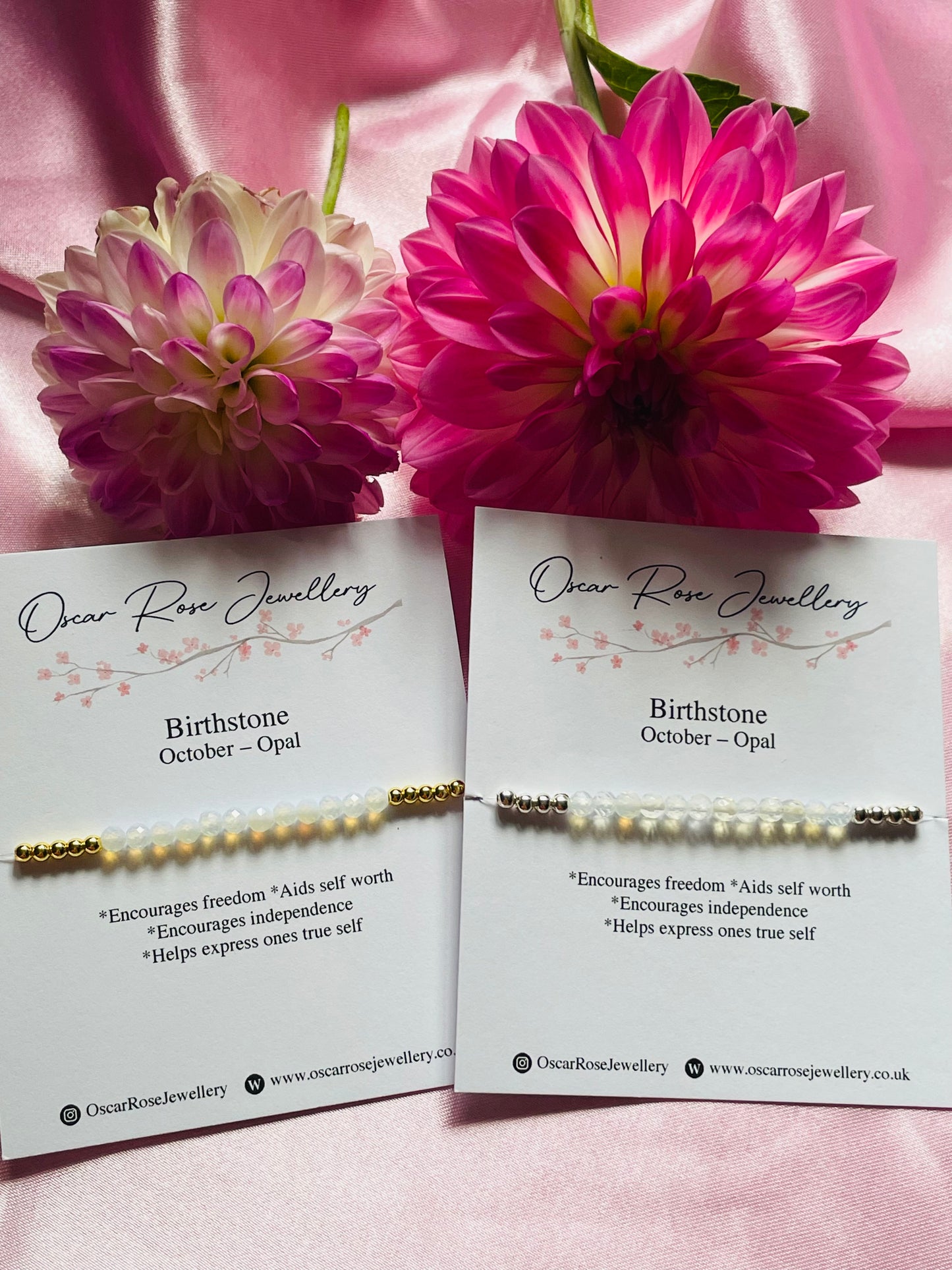 October Birthstone Bracelet - Opal