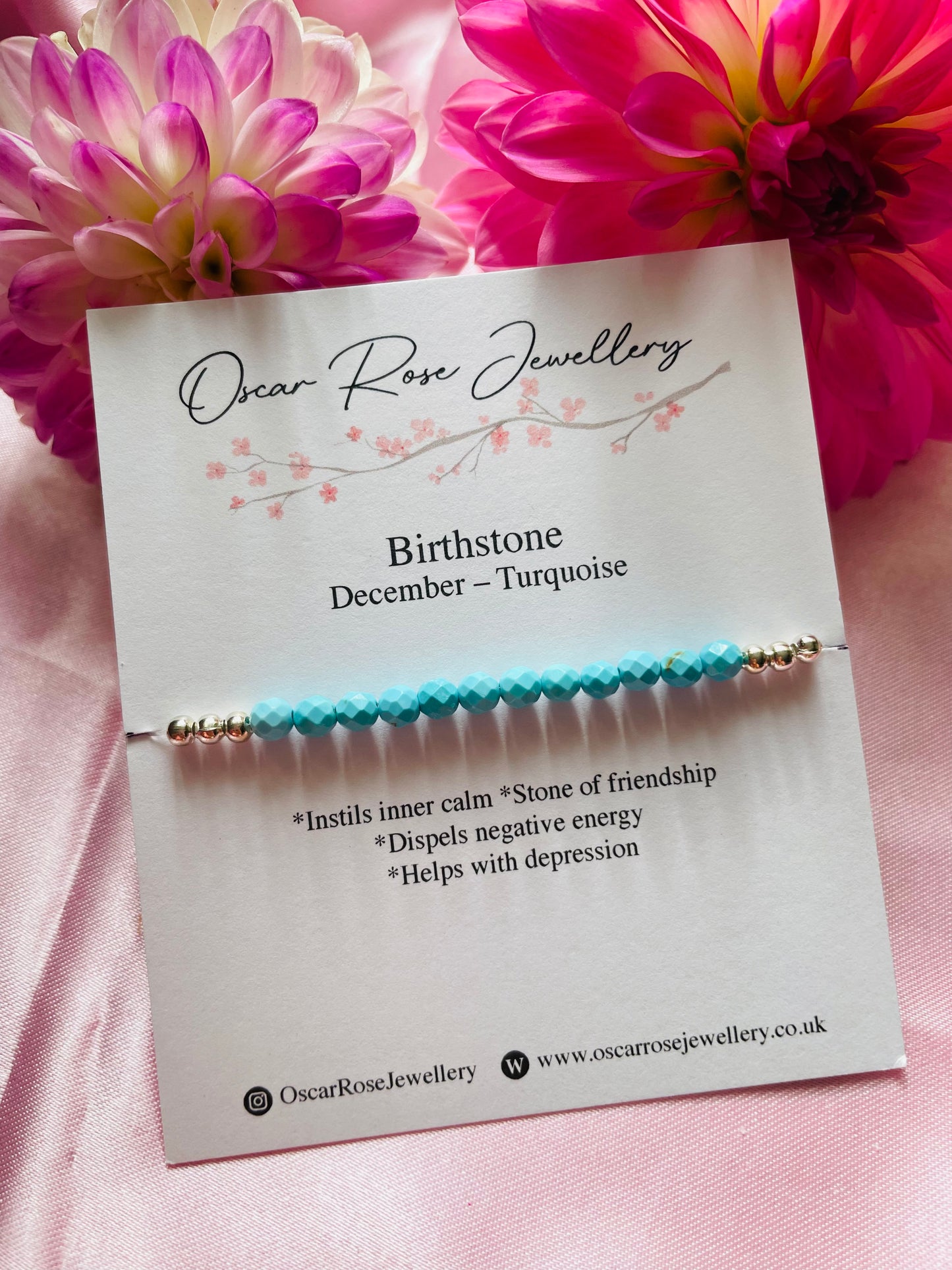 December Birthstone Bracelet - Turquoise