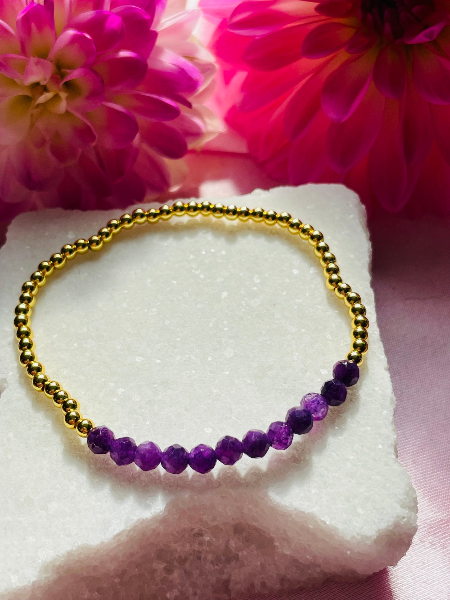 February Birthstone Bracelet - Amethyst
