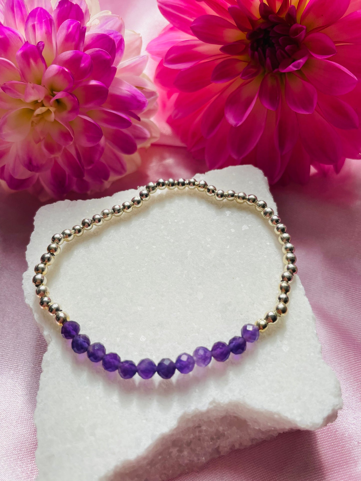 February Birthstone Bracelet - Amethyst