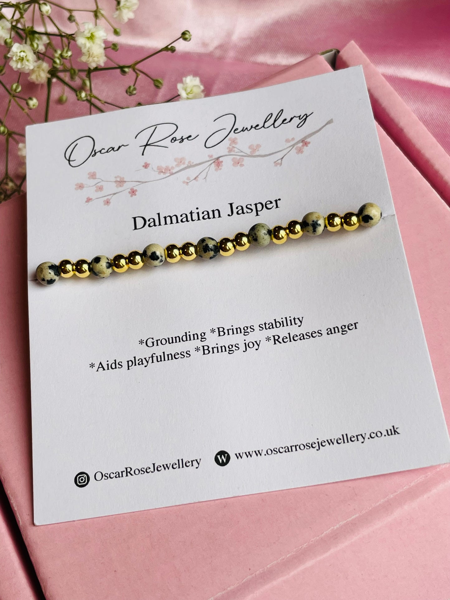 Dalmation Jasper Bracelet